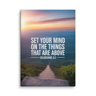 Colossians 3:2 Bible Verse your mind Canvas 20″×28″