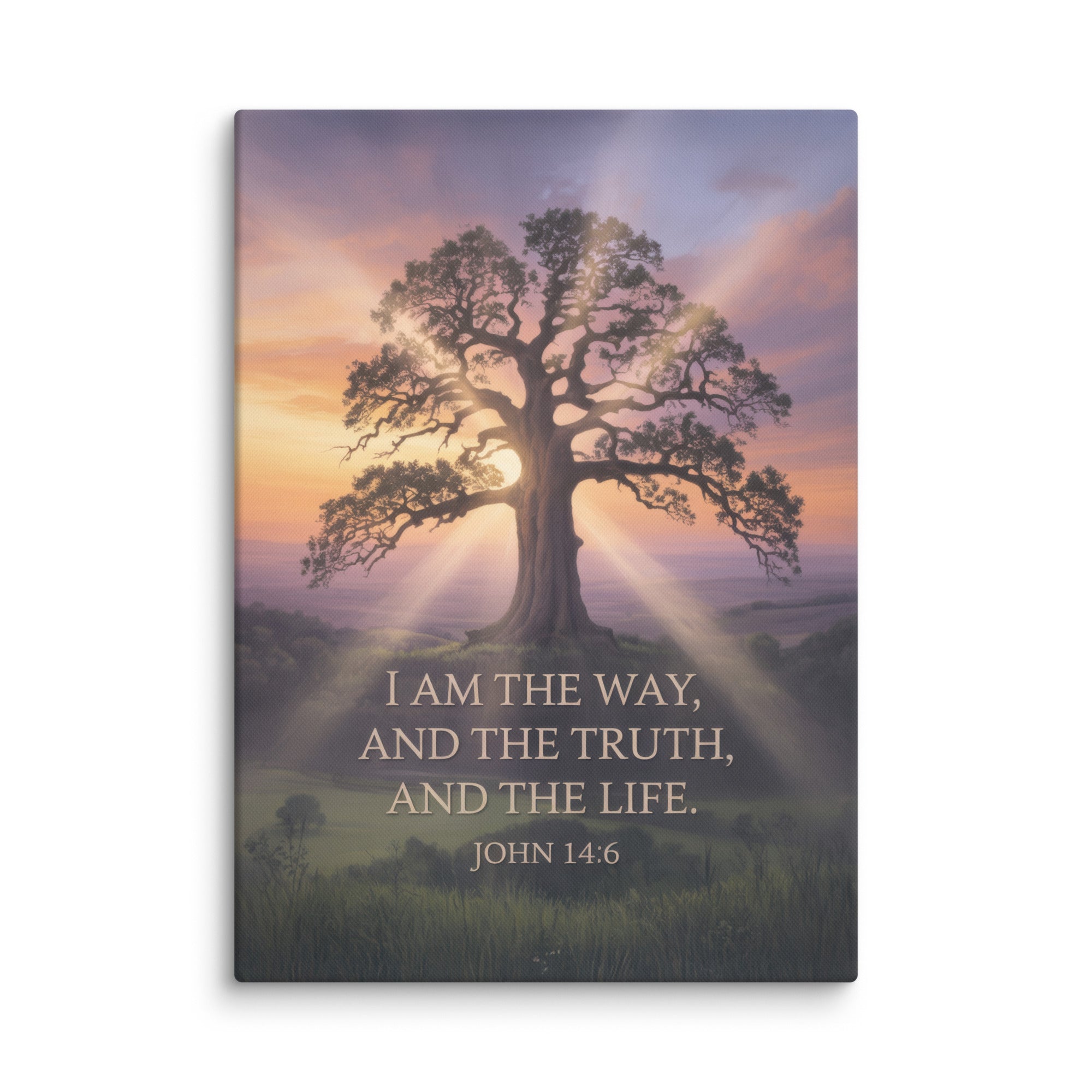 John 14:6 Bible Verse Jesus said Canvas 20″×28″
