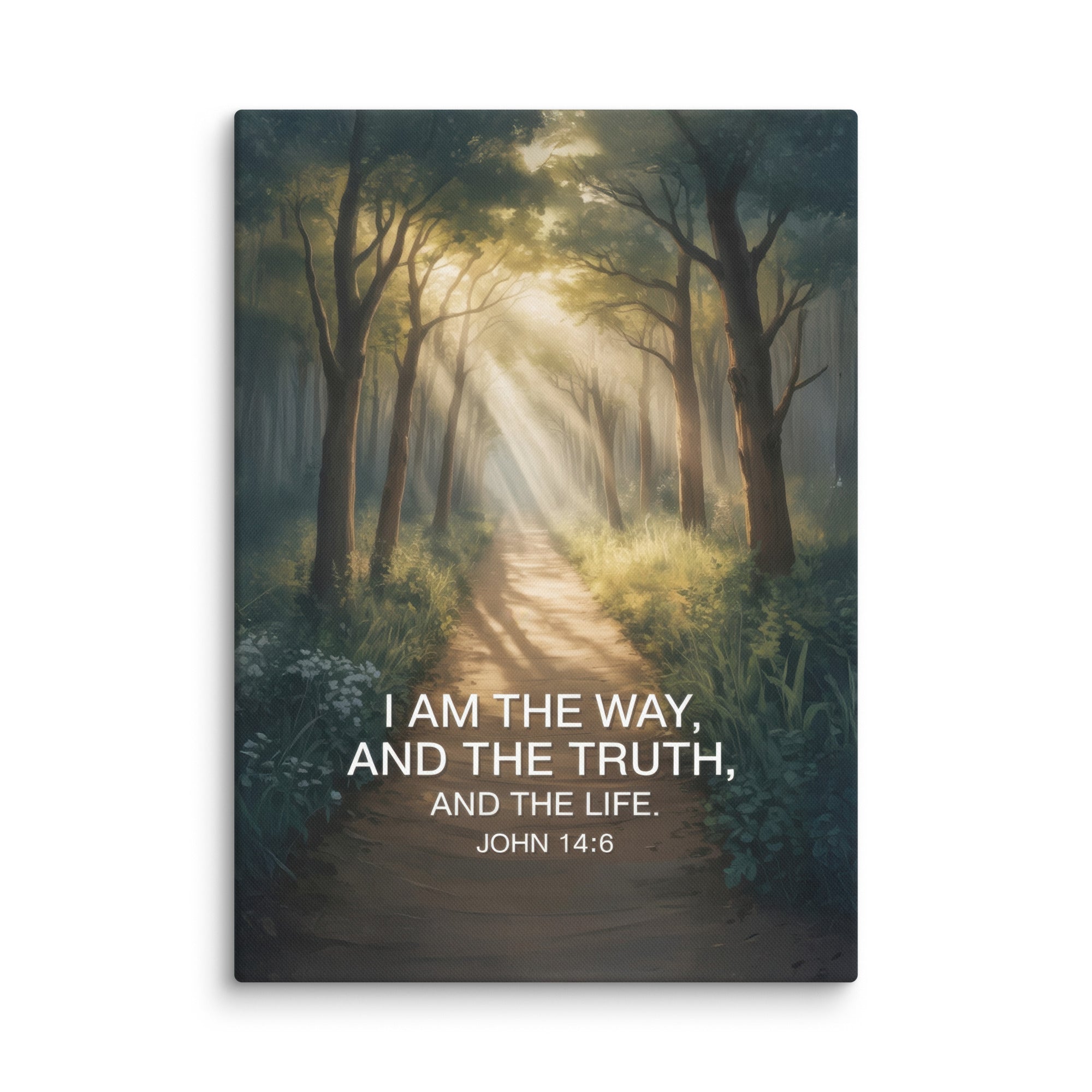 John 14:6 Bible Verse I Am Canvas 20″×28″