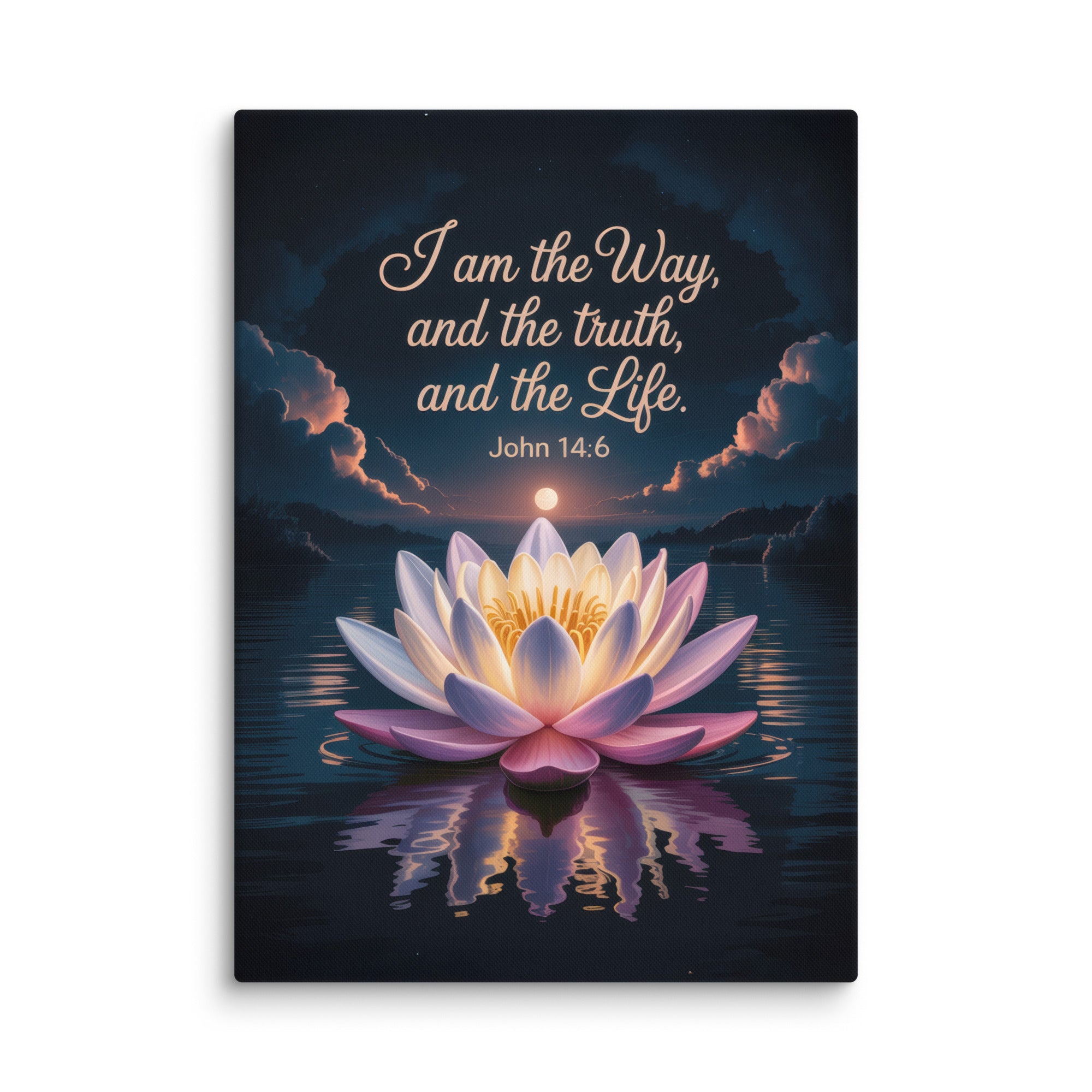 John 14:6 Bible Verse The Way Canvas 20″×28″
