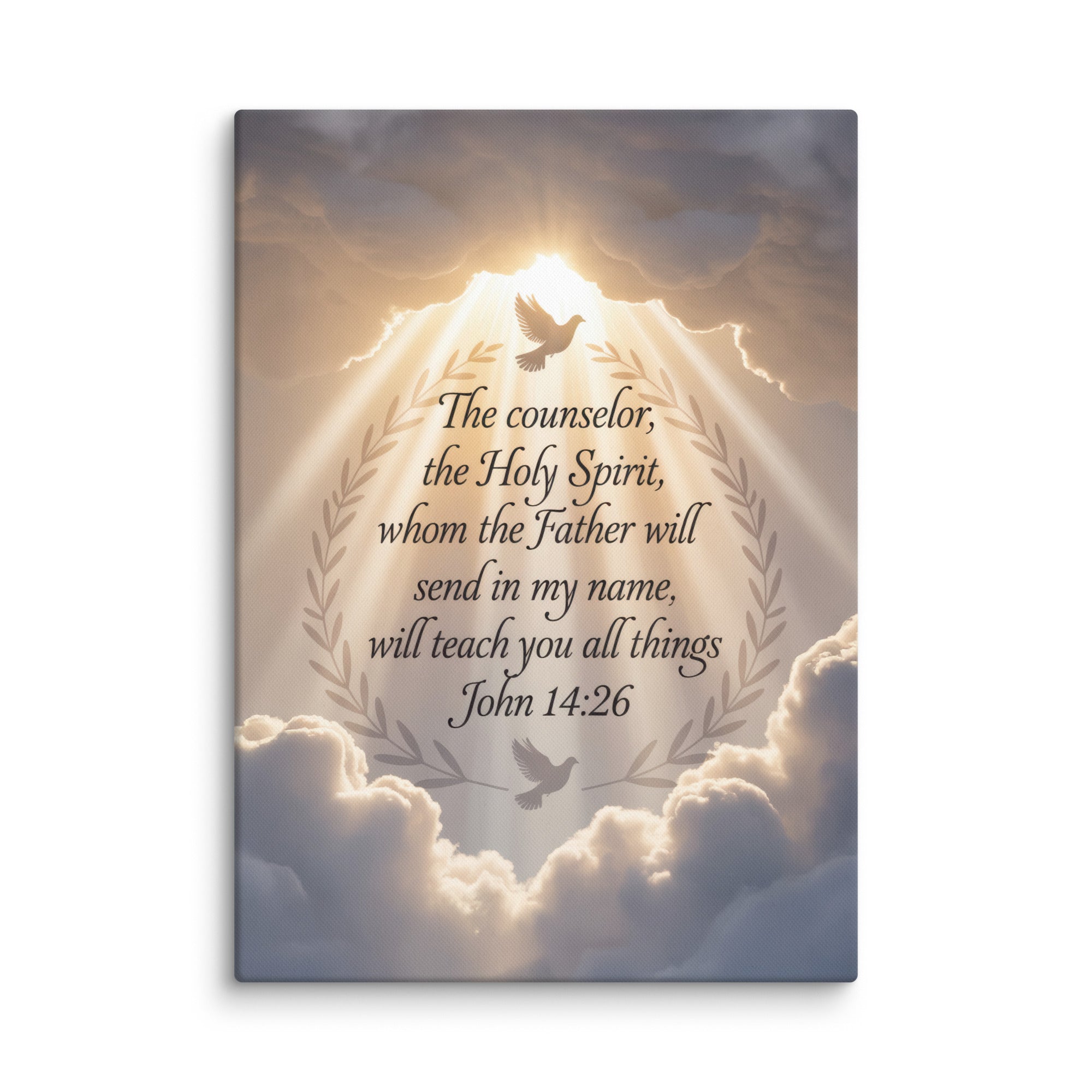 John 14:26 Bible Verse Counselor Canvas 20″×28″