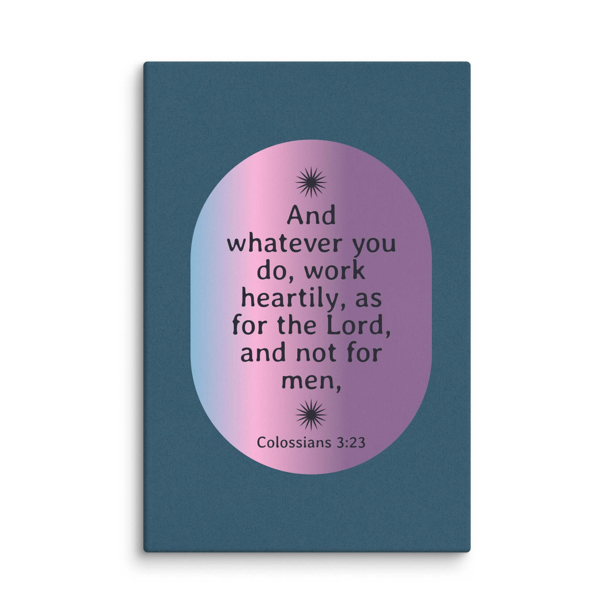 Colossians 3:23 Bible Verse, work heartily Canvas Print Wall Art 20″×30″