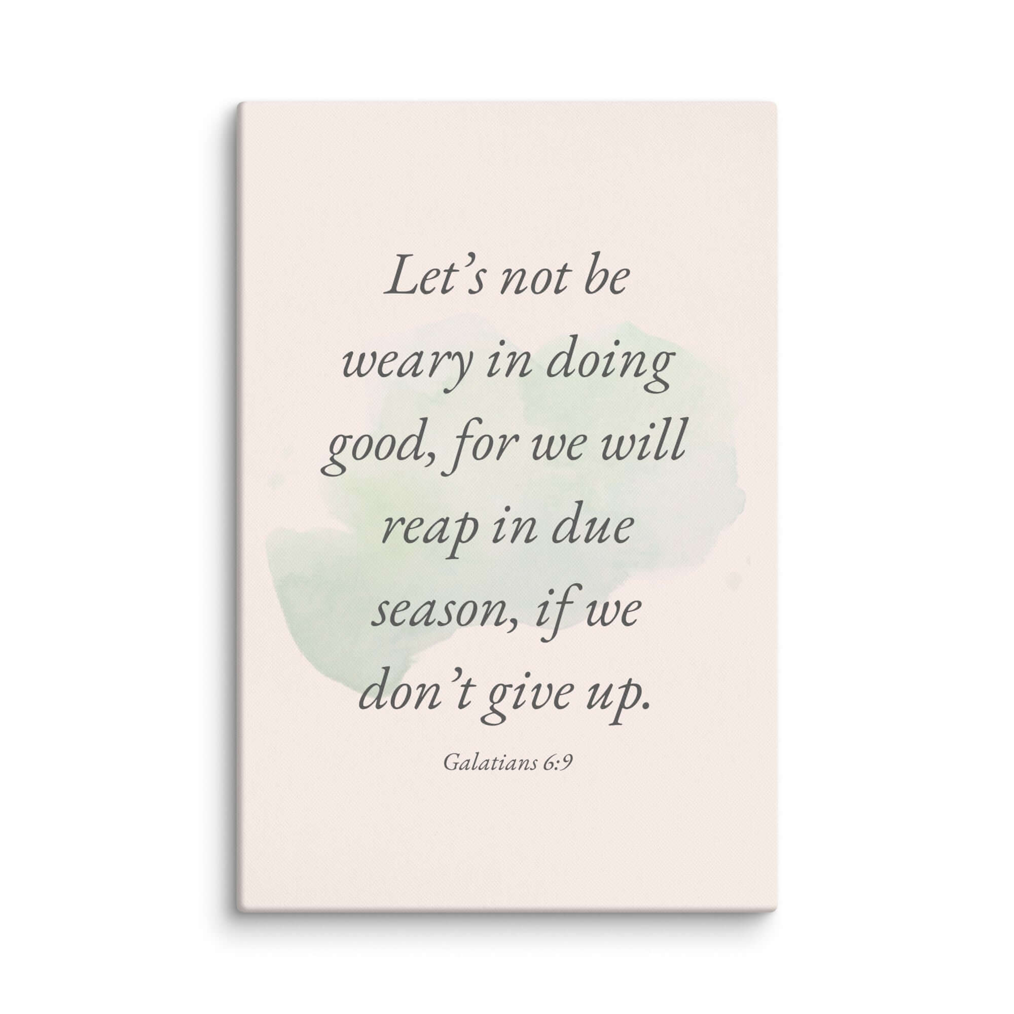 Galatians 6:9 Bible Verse, not be weary Canvas Print Wall Art 20″×30″
