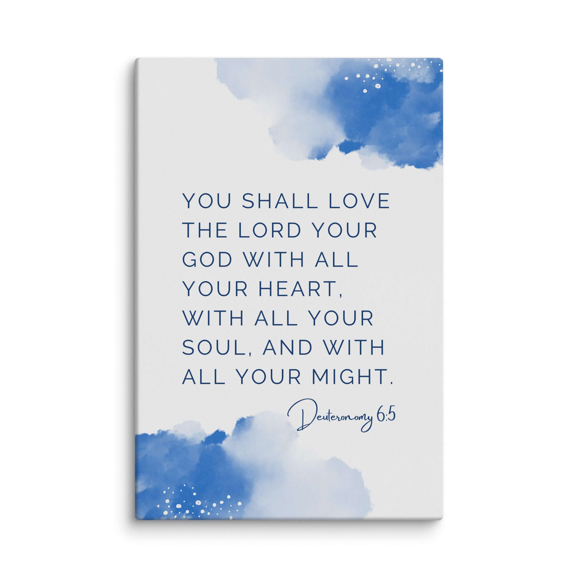 Deuteronomy 6:5 Bible Verse, your God Canvas Print Wall Art 20″×30″