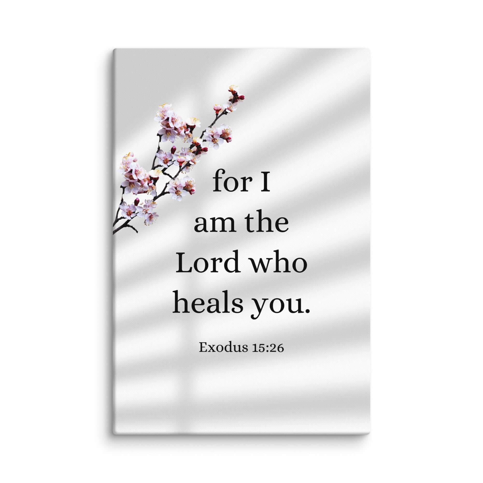 Exodus 15:26 Bible Verse, diligently listen Canvas Print Wall Art 20″×30″