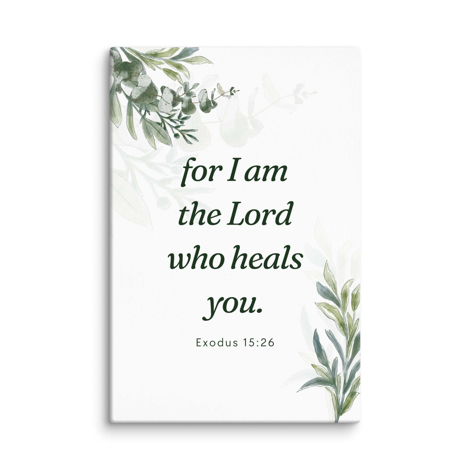 Exodus 15:26 Bible Verse, Gods voice Canvas Print Wall Art 20″×30″