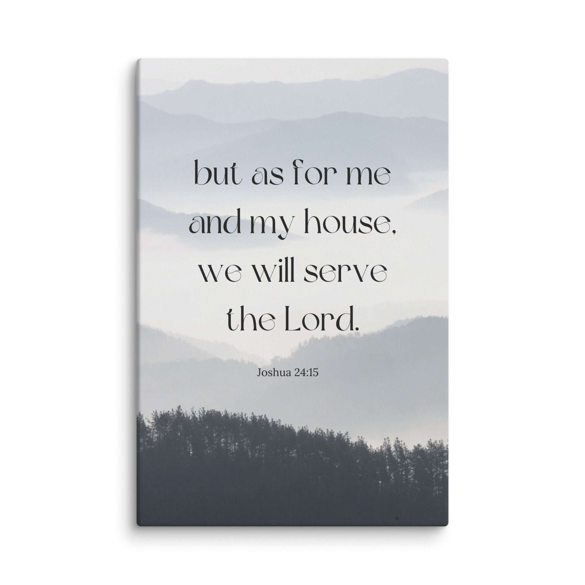 Joshua 24:15 Bible Verse, whom you Canvas Print Wall Art 20″×30″