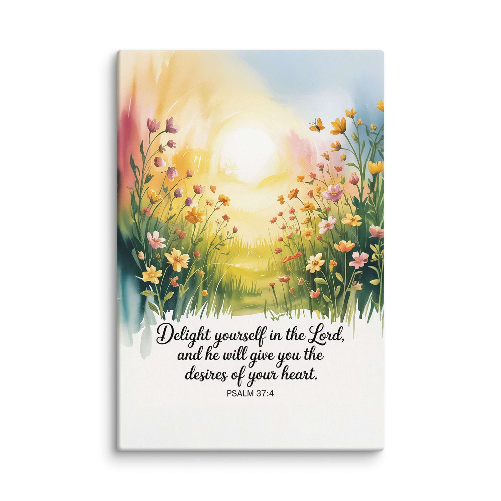 Psalm 37:4 Bible Verse, will give Canvas 20″×30″