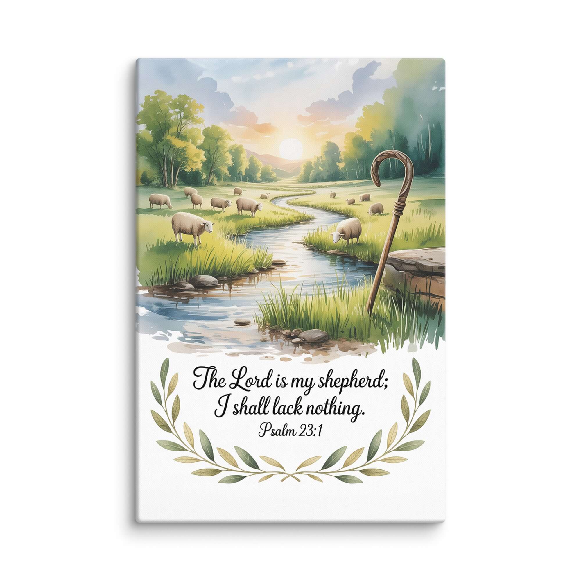 Psalm 23:1 Bible Verse, is my Canvas 20″×30″