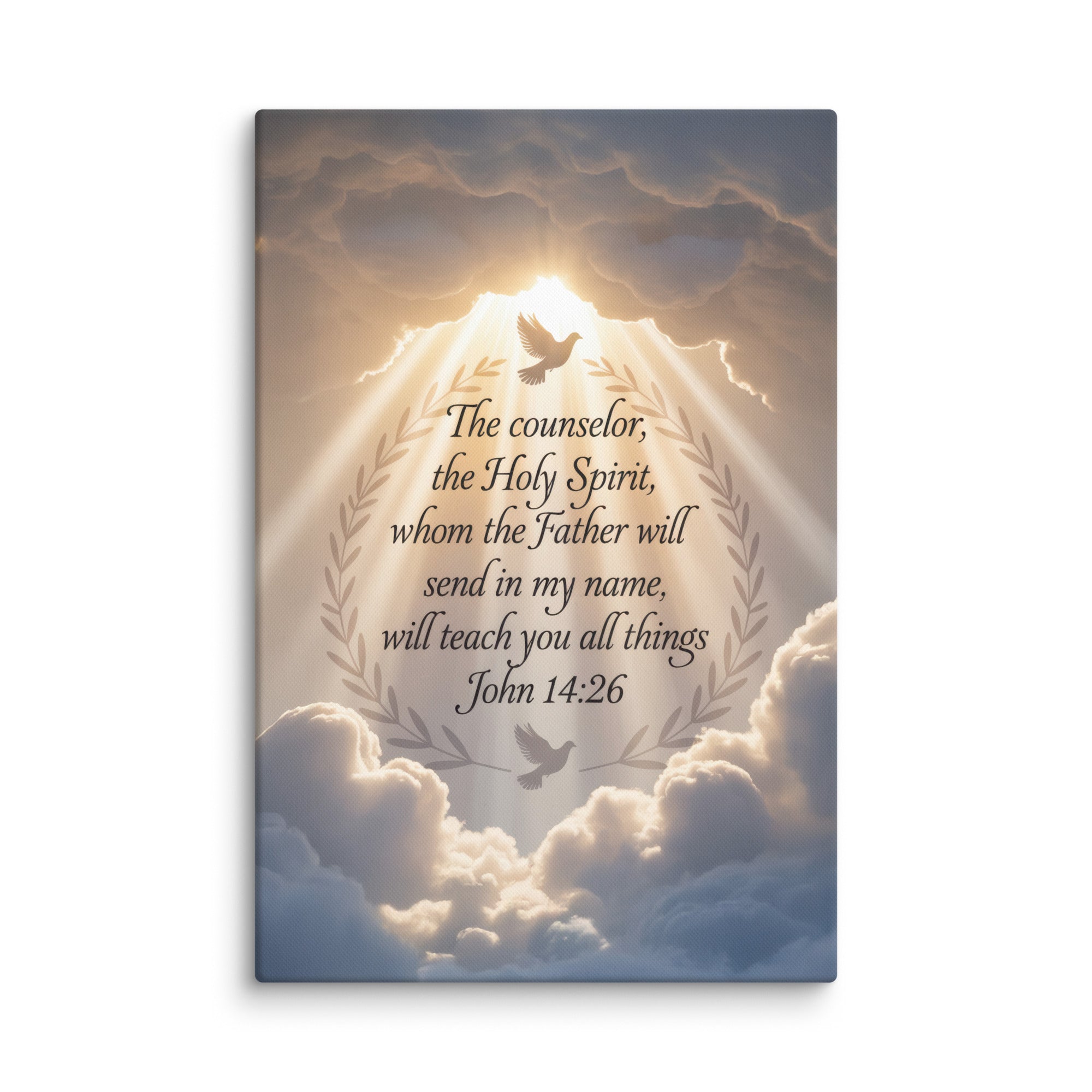 John 14:26 Bible Verse Counselor Canvas 20″×30″