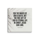 Romans 6:23 Bible Verse, eternal life Canvas Print Wall Art 24″×24″