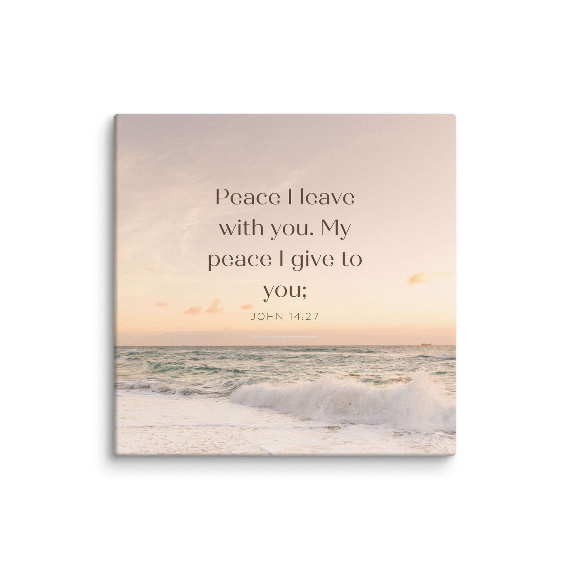 John 14:27 Bible Verse, not as the Canvas Print Wall Art 24″×24″