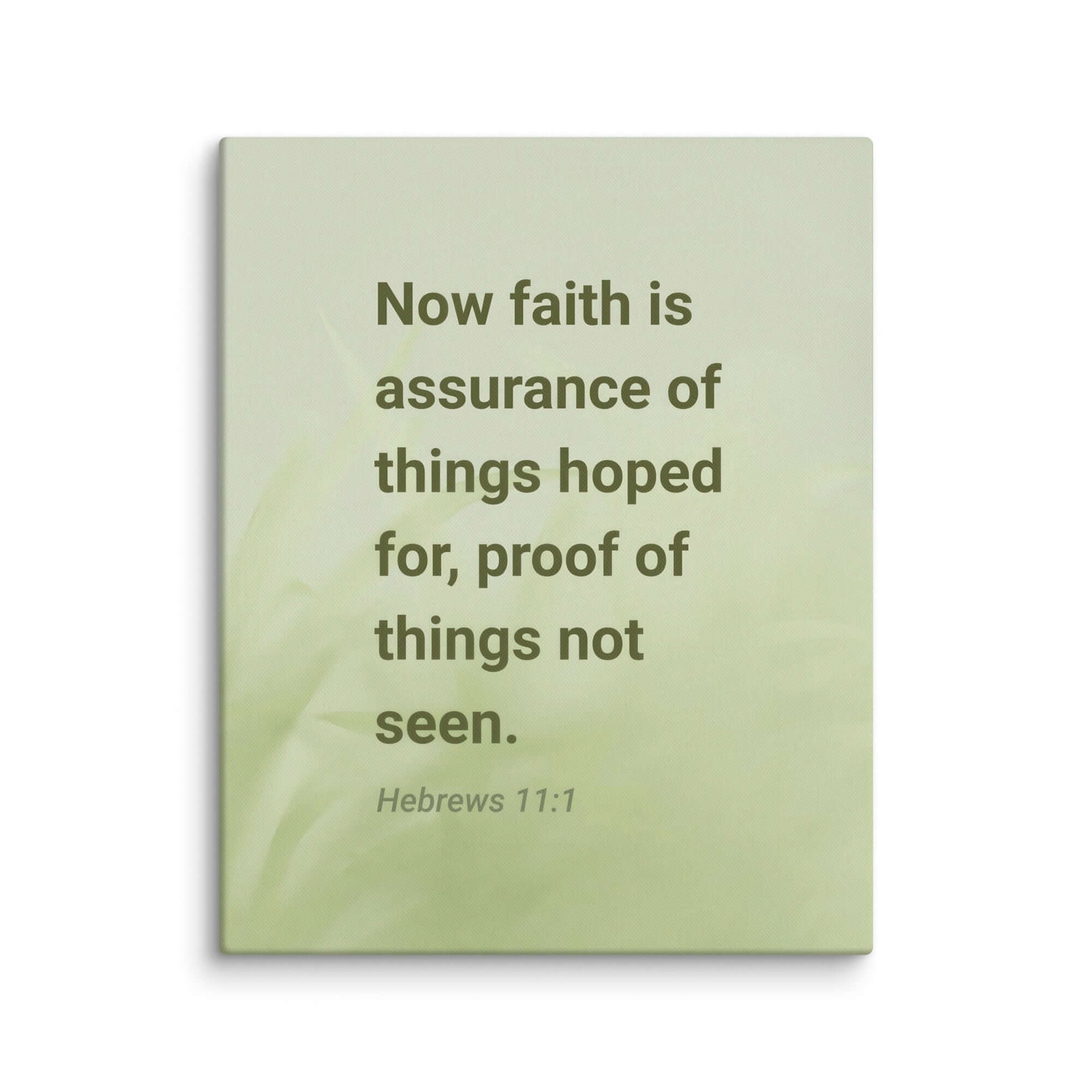 Hebrews 11:1 Bible Verse, faith is assurance Canvas Print Wall Art 24″×30″