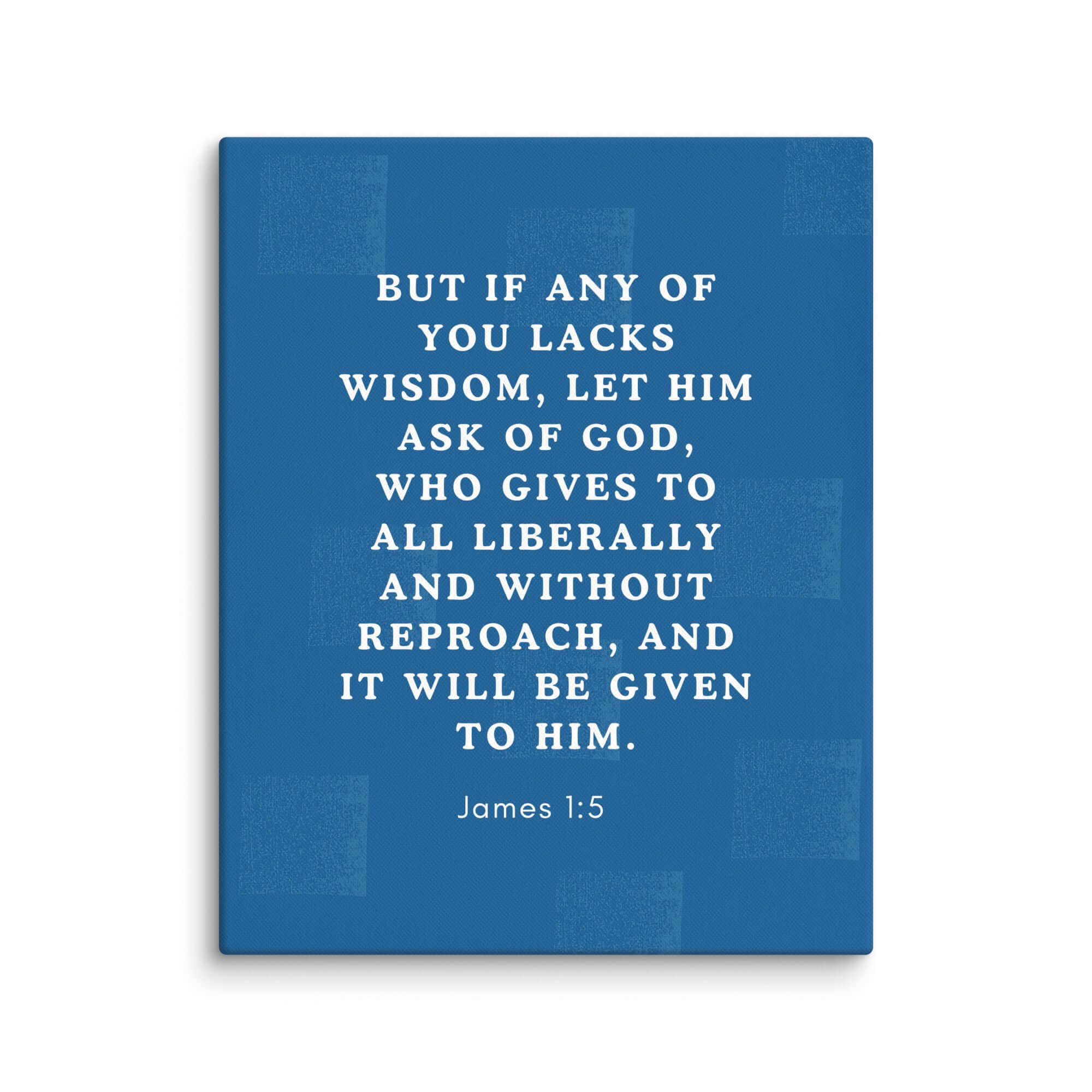 James 1:5 Bible Verse, gives to all Canvas Print Wall Art 24″×30″