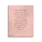 Revelation 21:4 Bible Verse, their eyes Canvas Print Wall Art 24″×30″