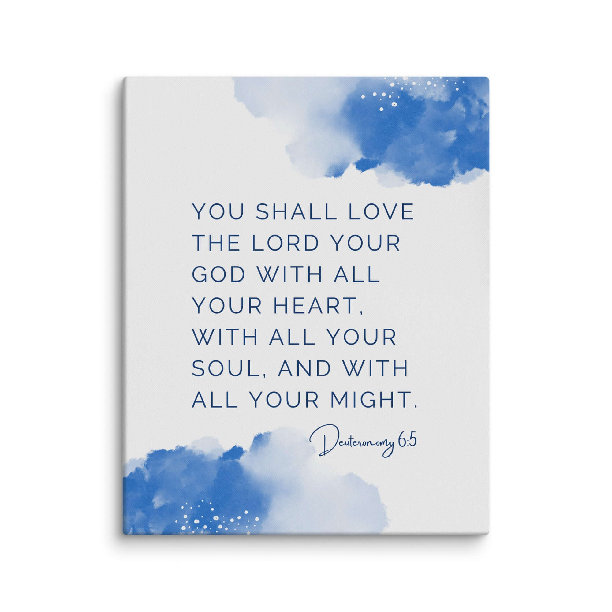 Deuteronomy 6:5 Bible Verse, your God Canvas Print Wall Art 24″×30″
