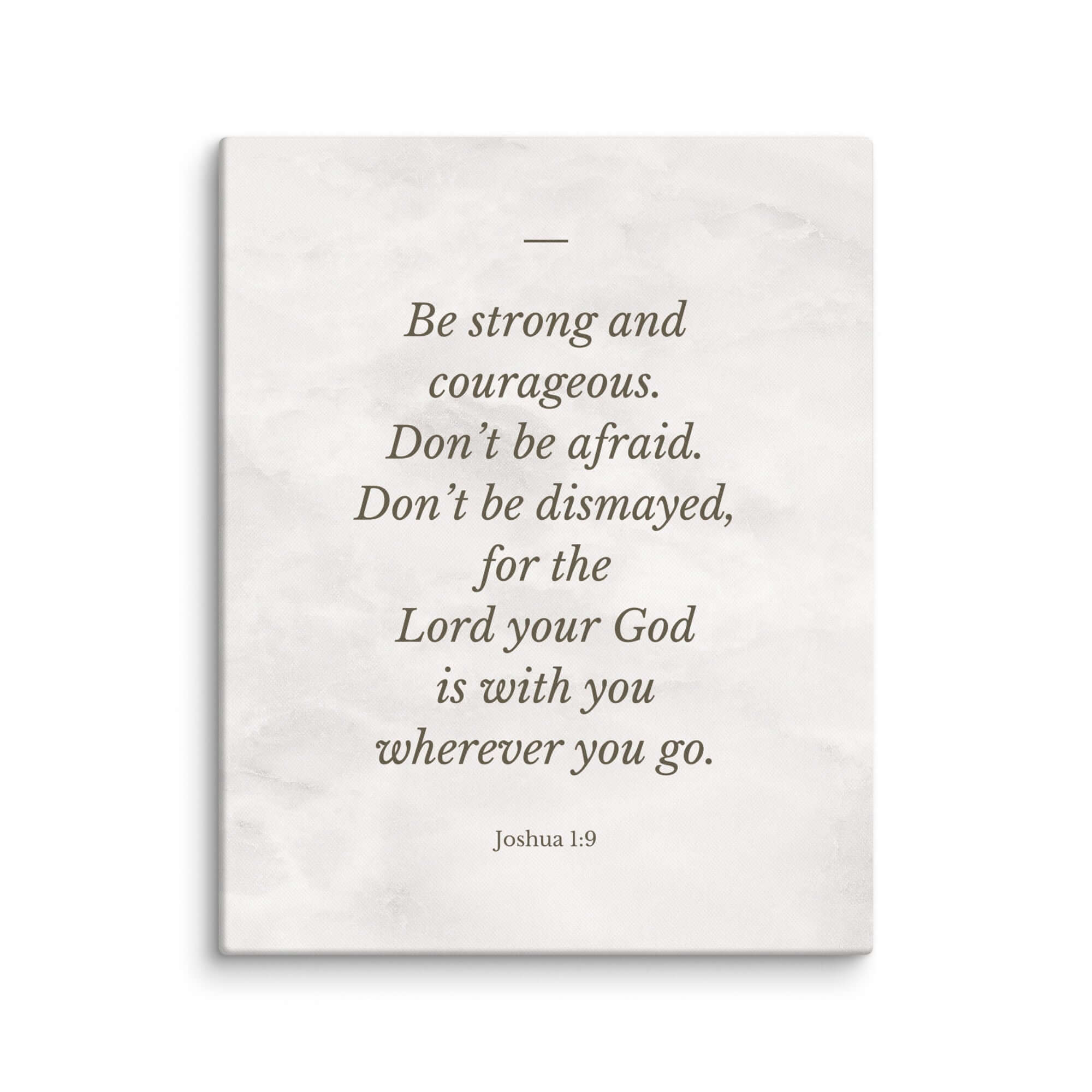 Joshua 1:9 Bible Verse, Be strong Canvas Print Wall Art 24″×30″