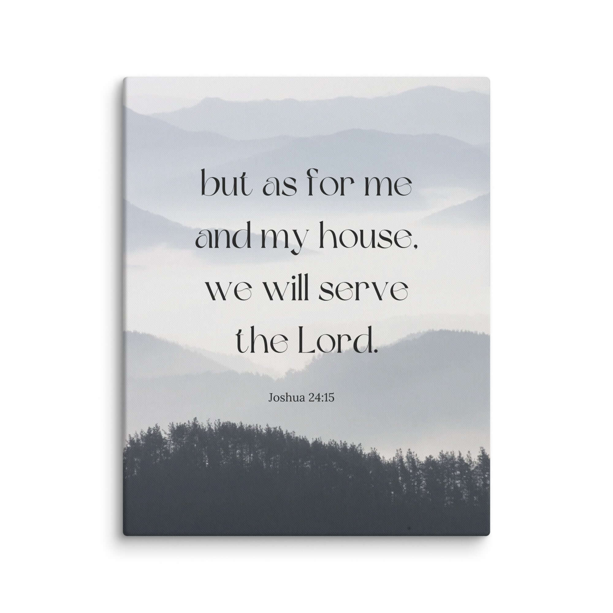 Joshua 24:15 Bible Verse, whom you Canvas Print Wall Art 24″×30″