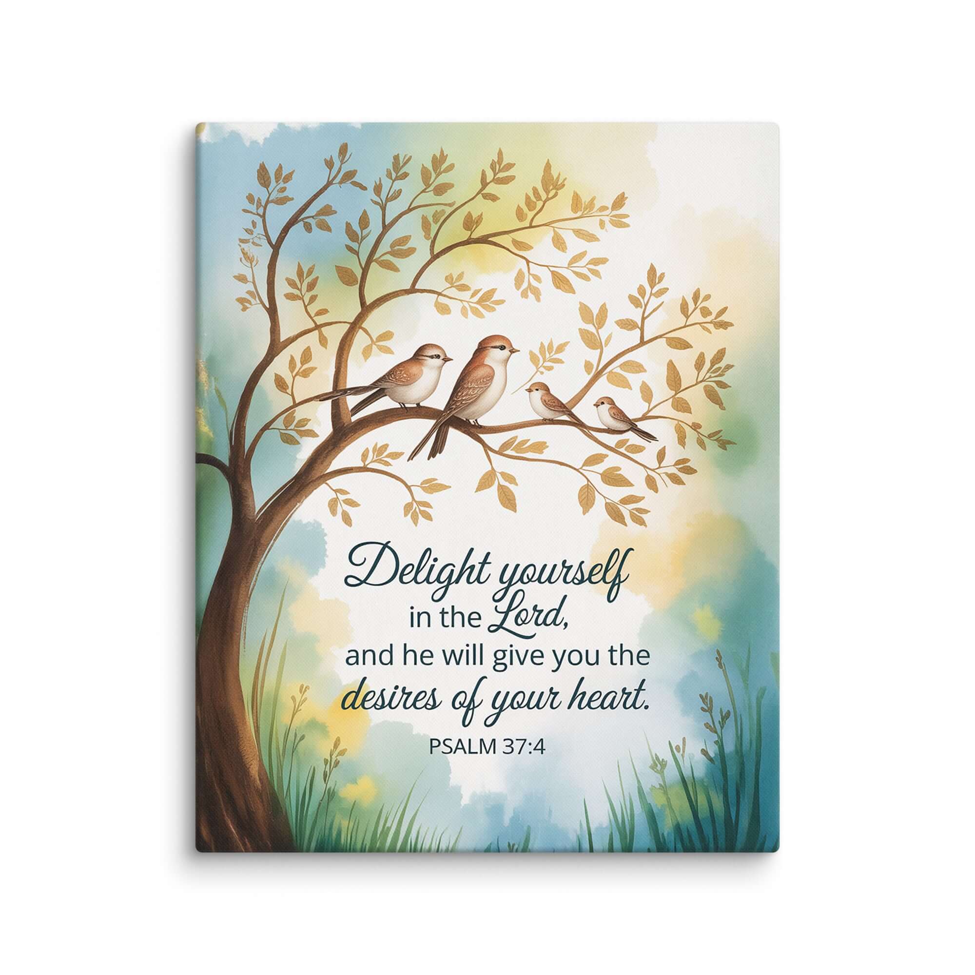 Psalm 37:4 Bible Verse, Yourself Canvas 24″×30″