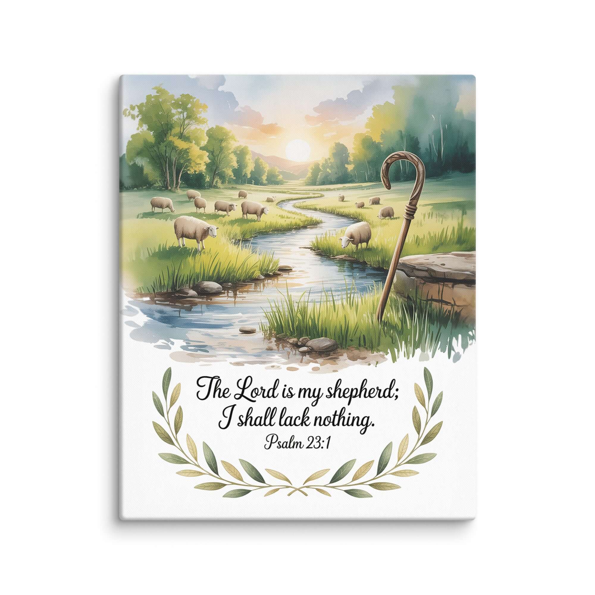Psalm 23:1 Bible Verse, is my Canvas 24″×30″
