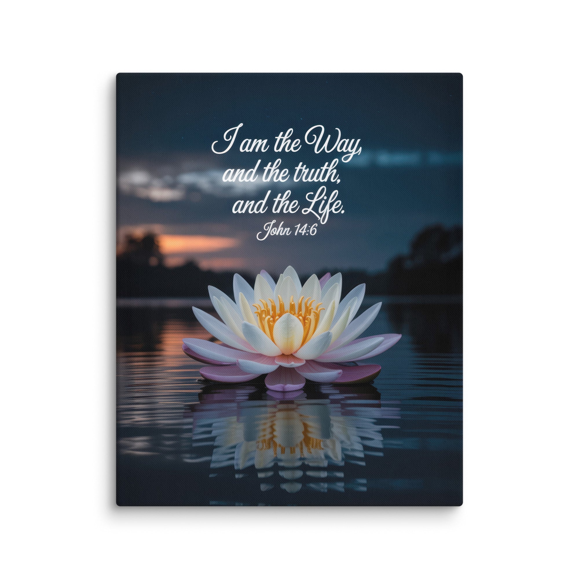 John 14:6 Bible Verse The Father Canvas 24″×30″