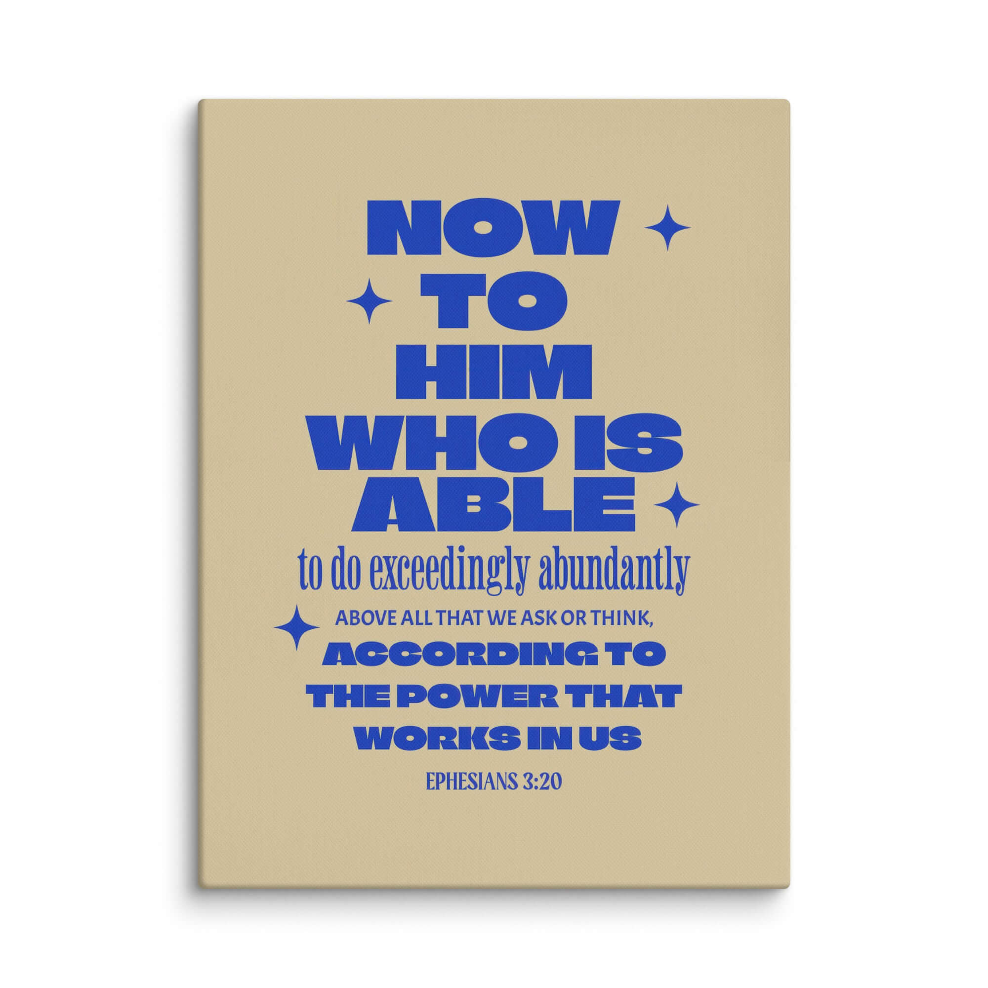 Ephesians 3:20 Bible Verse, power in us Canvas Print Wall Art 24″×32″