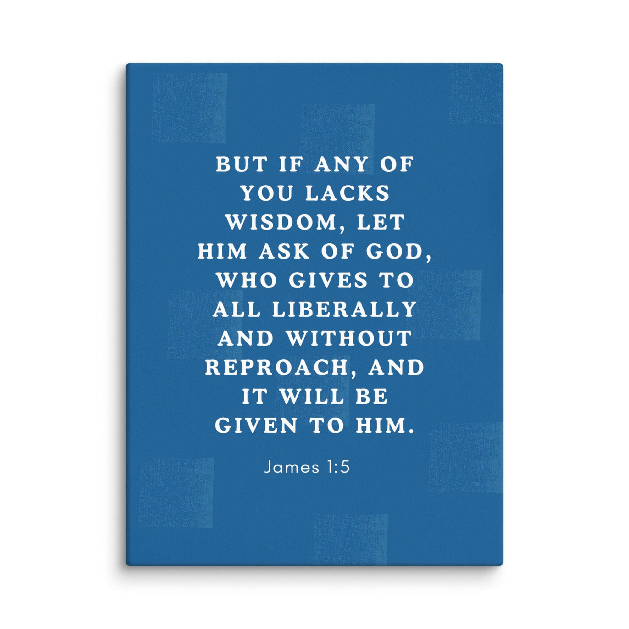 James 1:5 Bible Verse, gives to all Canvas Print Wall Art 24″×32″