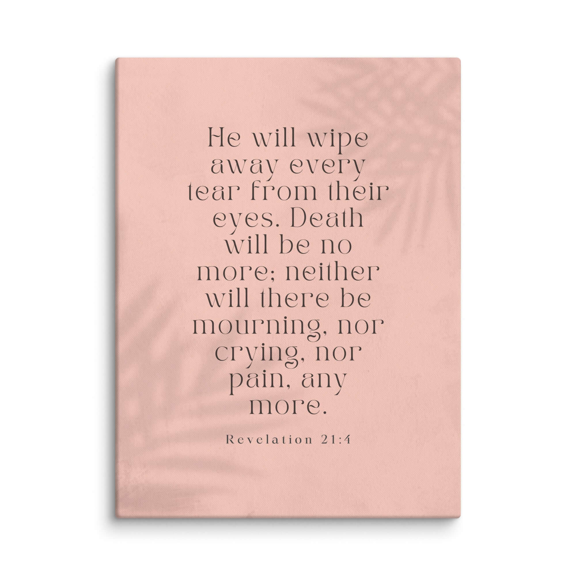 Revelation 21:4 Bible Verse, their eyes Canvas Print Wall Art 24″×32″