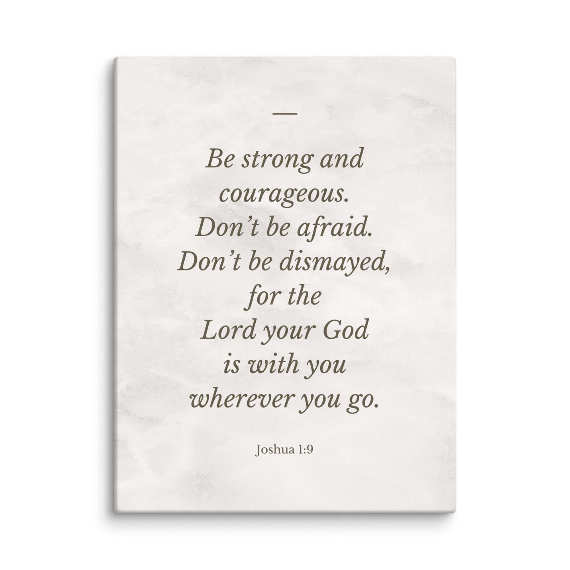 Joshua 1:9 Bible Verse, Be strong Canvas Print Wall Art 24″×32″