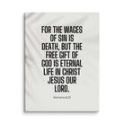 Romans 6:23 Bible Verse, eternal life Canvas Print Wall Art 24″×32″