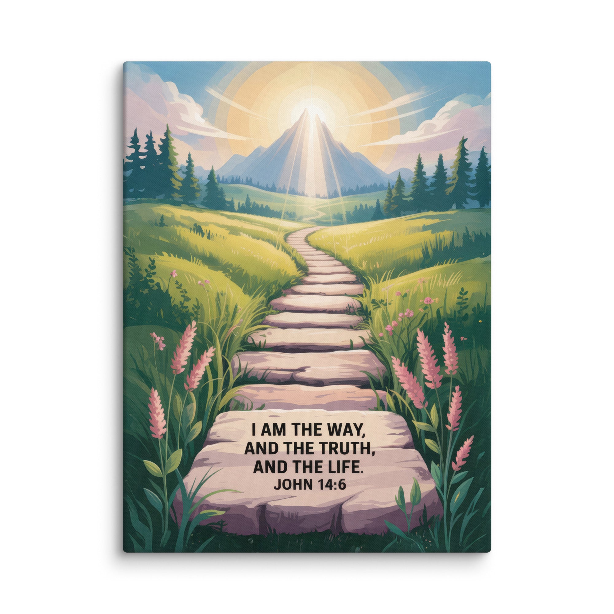 John 14:6 Bible Verse The Truth Canvas 24″×32″