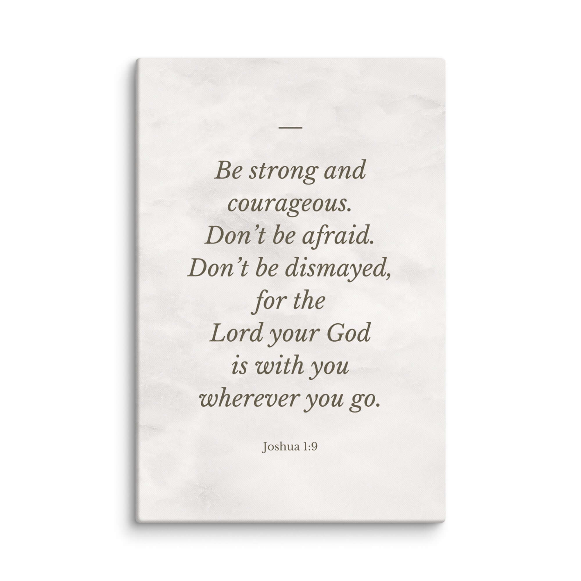 Joshua 1:9 Bible Verse, Be strong Canvas Print Wall Art 24″×36″