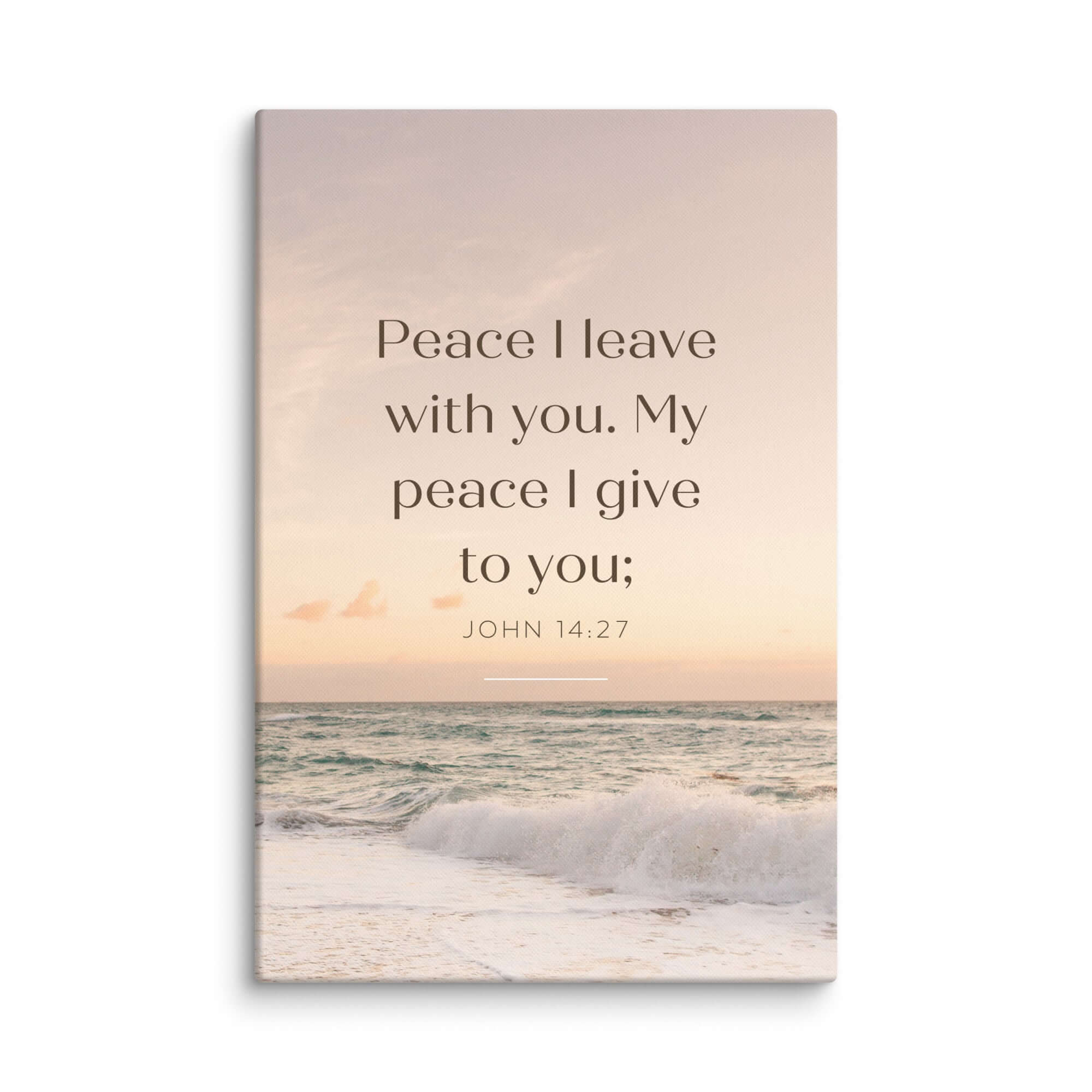 John 14:27 Bible Verse, not as the Canvas Print Wall Art 24″×36″