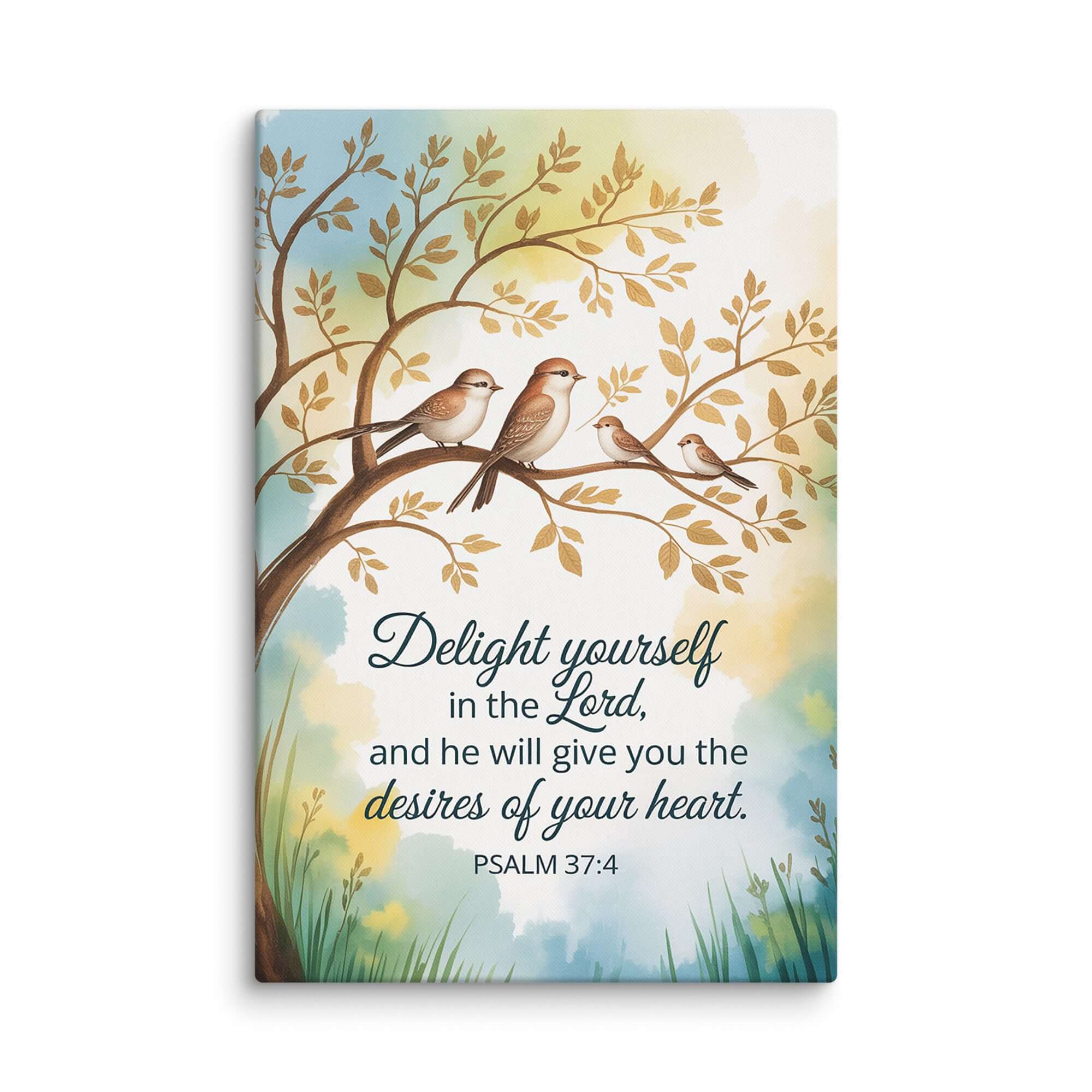 Psalm 37:4 Bible Verse, Yourself Canvas 24″×36″