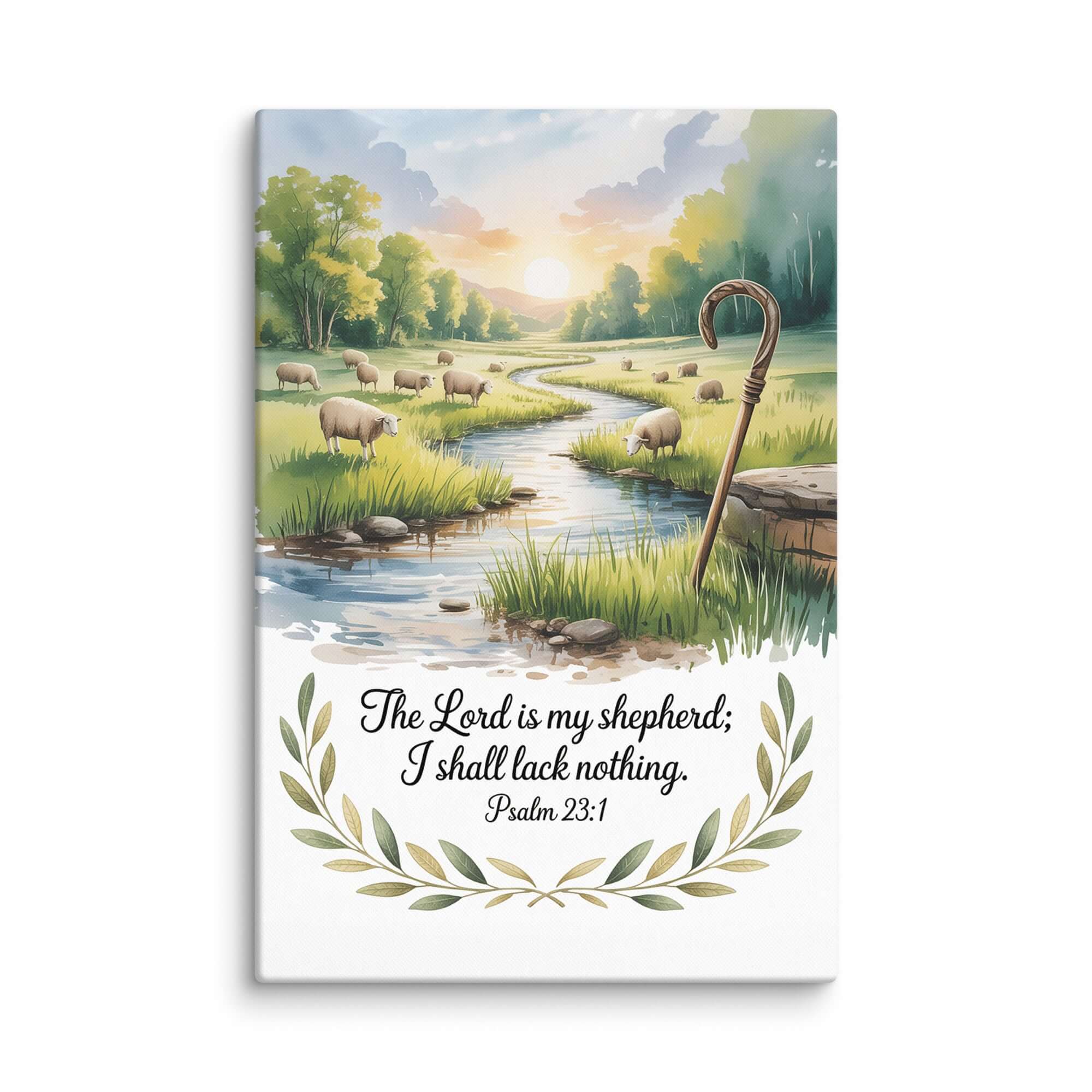 Psalm 23:1 Bible Verse, is my Canvas 24″×36″
