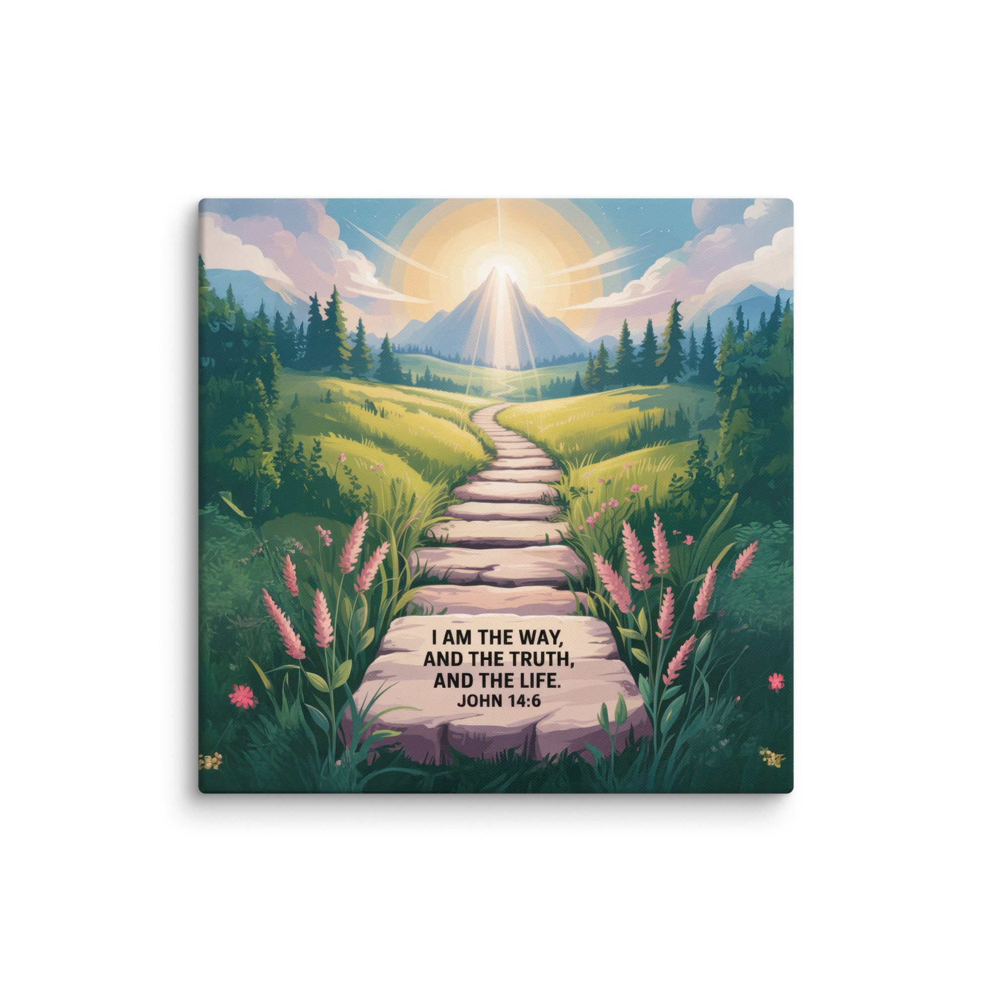 John 14:6 Bible Verse The Truth Canvas 26″×26″