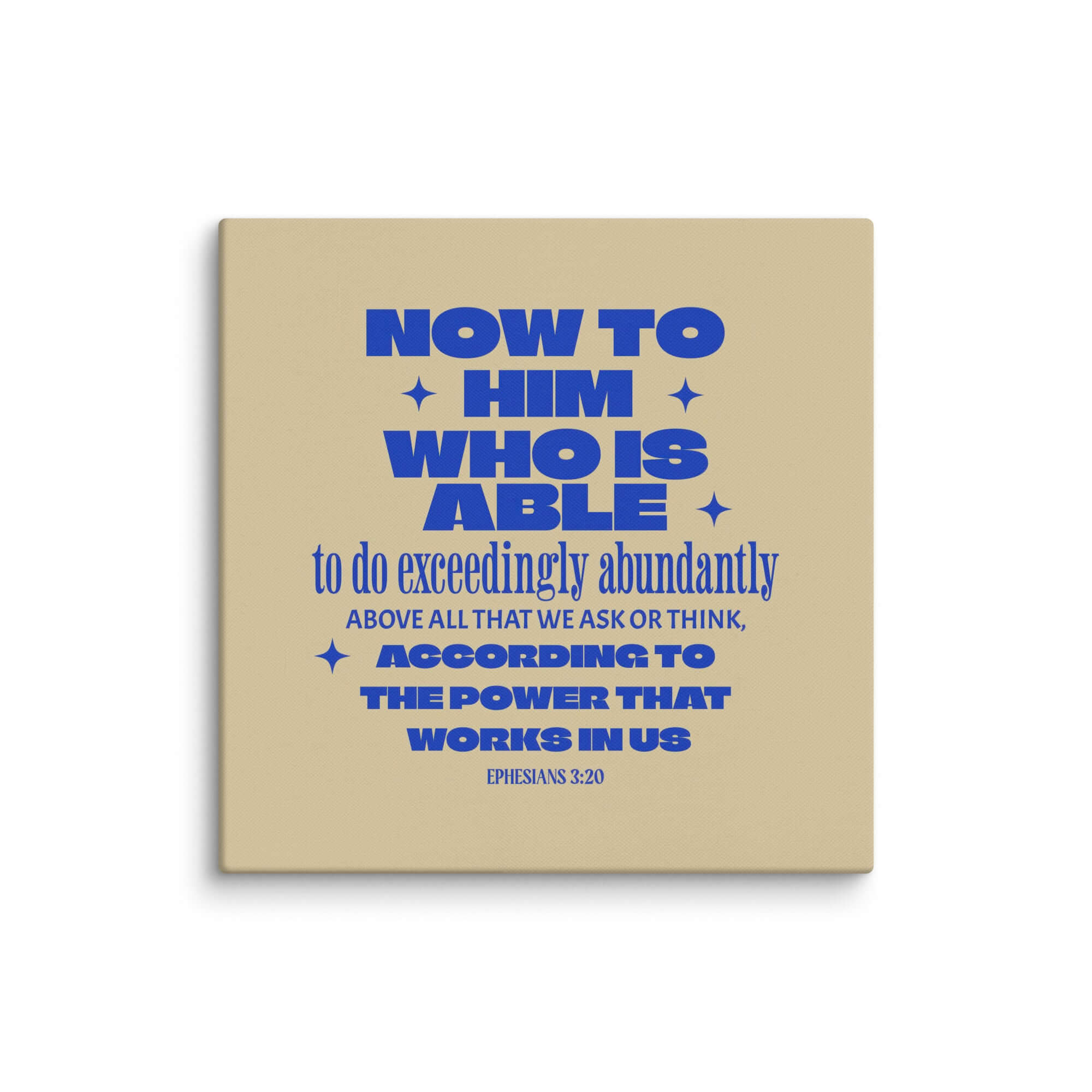 Ephesians 3:20 Bible Verse, power in us Canvas Print Wall Art 28″×28″