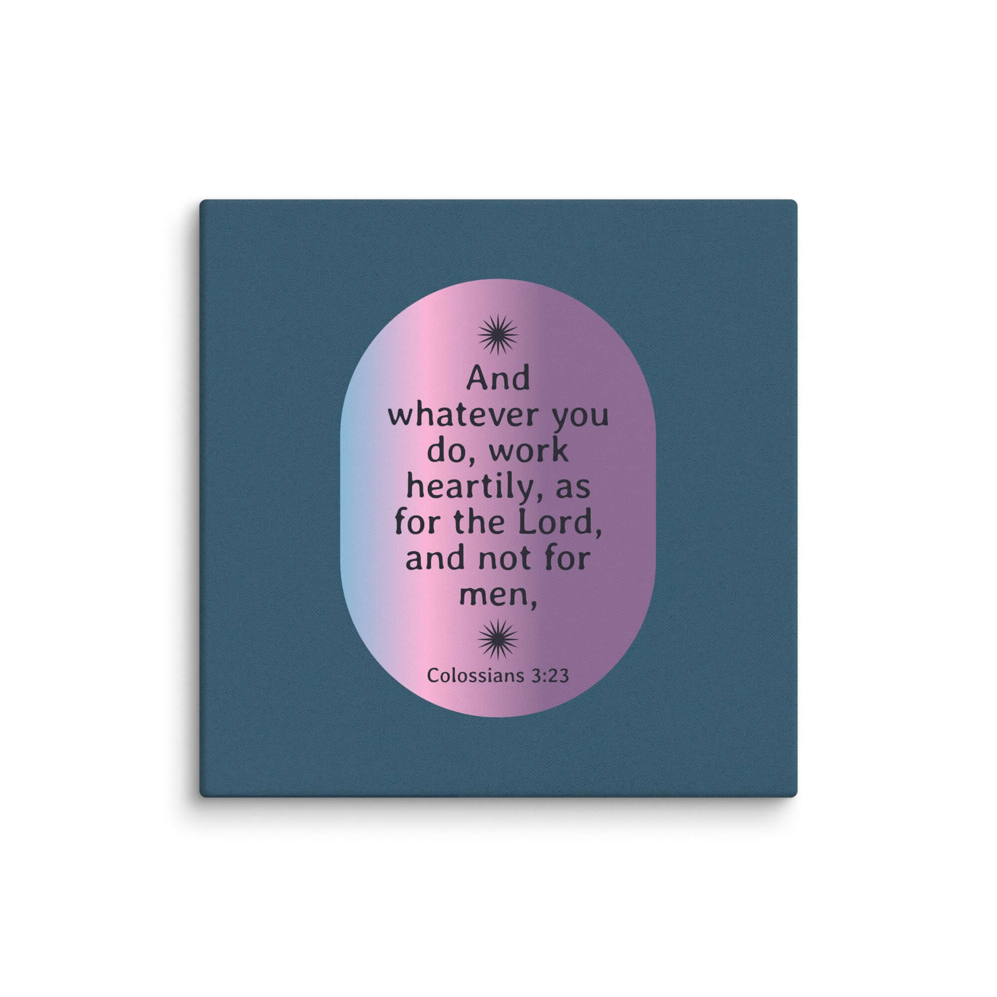 Colossians 3:23 Bible Verse, work heartily Canvas Print Wall Art 28″×28″