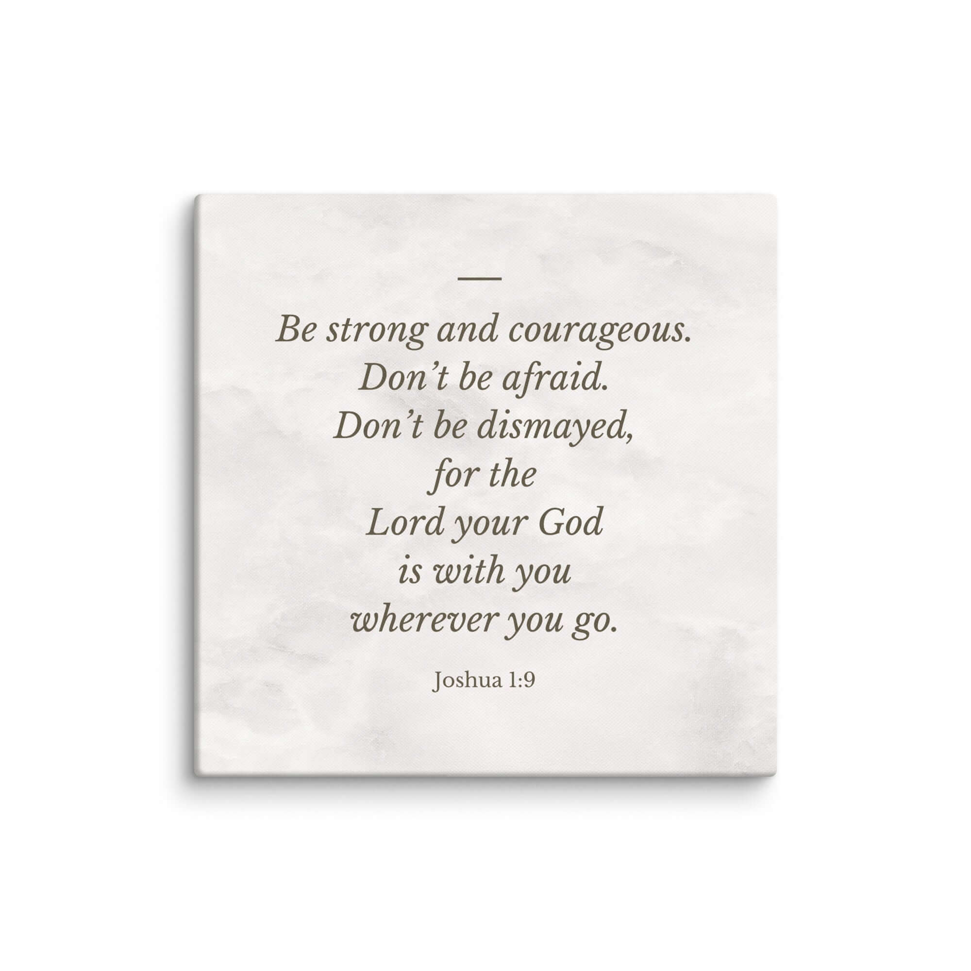 Joshua 1:9 Bible Verse, Be strong Canvas Print Wall Art 28″×28″