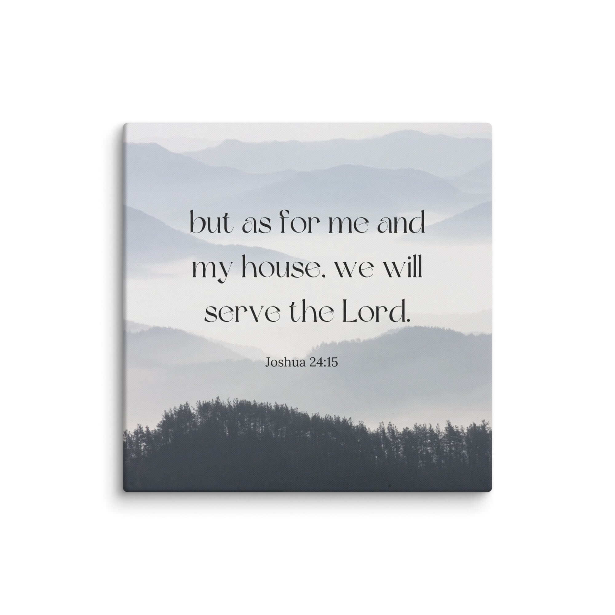 Joshua 24:15 Bible Verse, whom you Canvas Print Wall Art 28″×28″