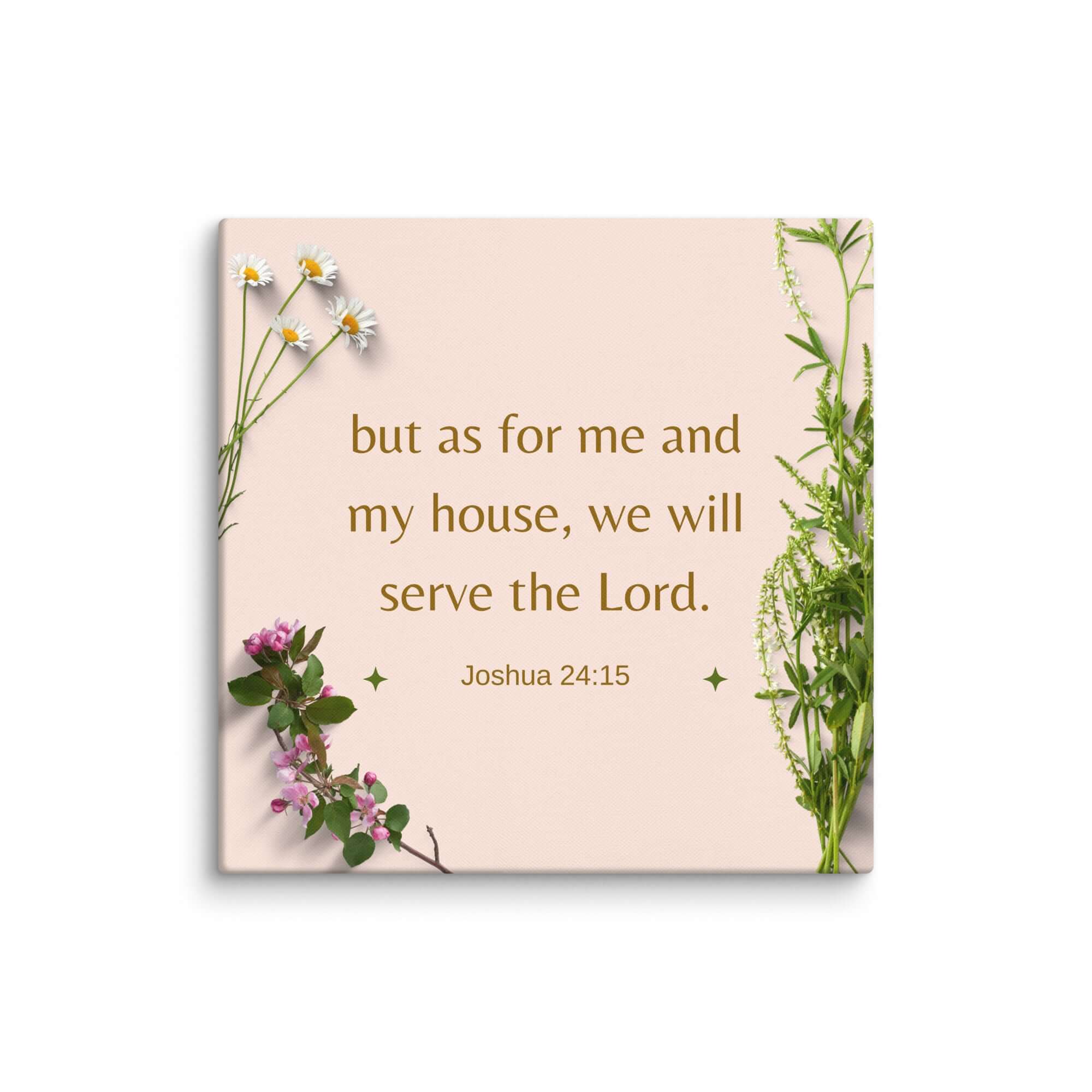 Joshua 24:15 Bible Verse, your fathers Canvas Print Wall Art 28″×28″
