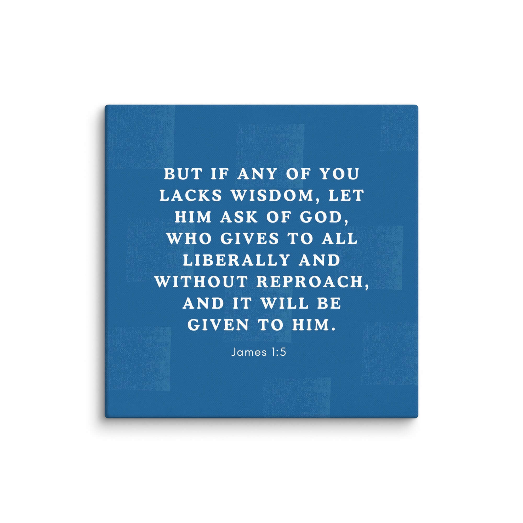 James 1:5 Bible Verse, gives to all Canvas Print Wall Art 30″×30″