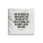 Romans 6:23 Bible Verse, eternal life Canvas Print Wall Art 30″×30″