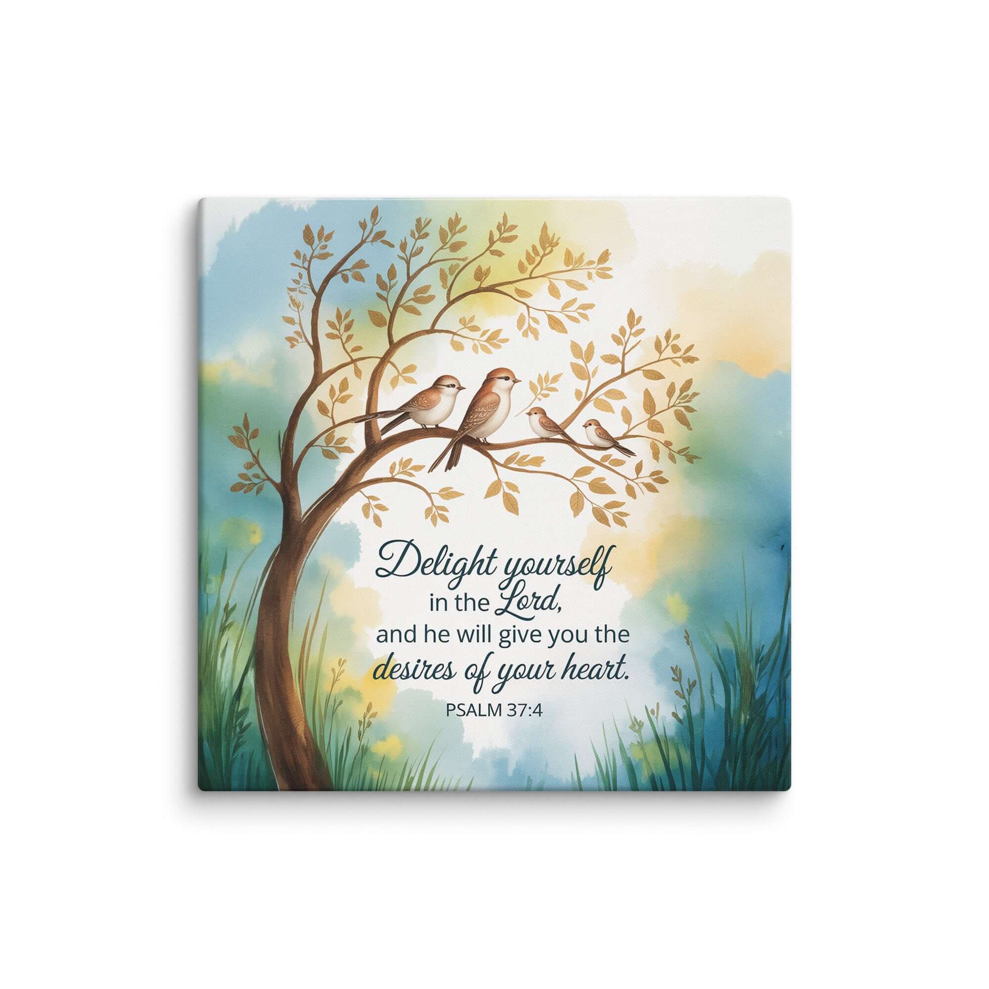 Psalm 37:4 Bible Verse, Yourself Canvas 30″×30″