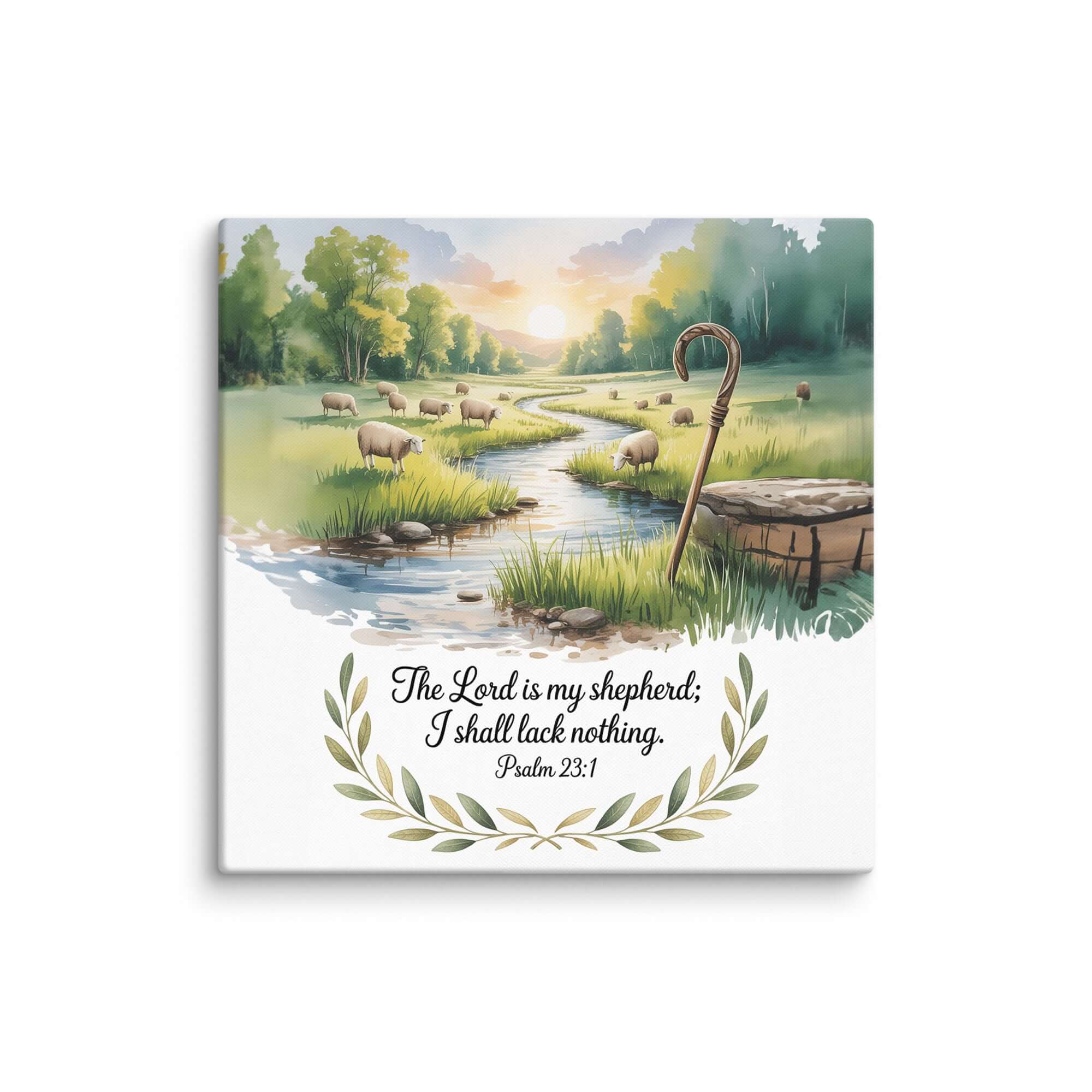 Psalm 23:1 Bible Verse, is my Canvas 30″×30″