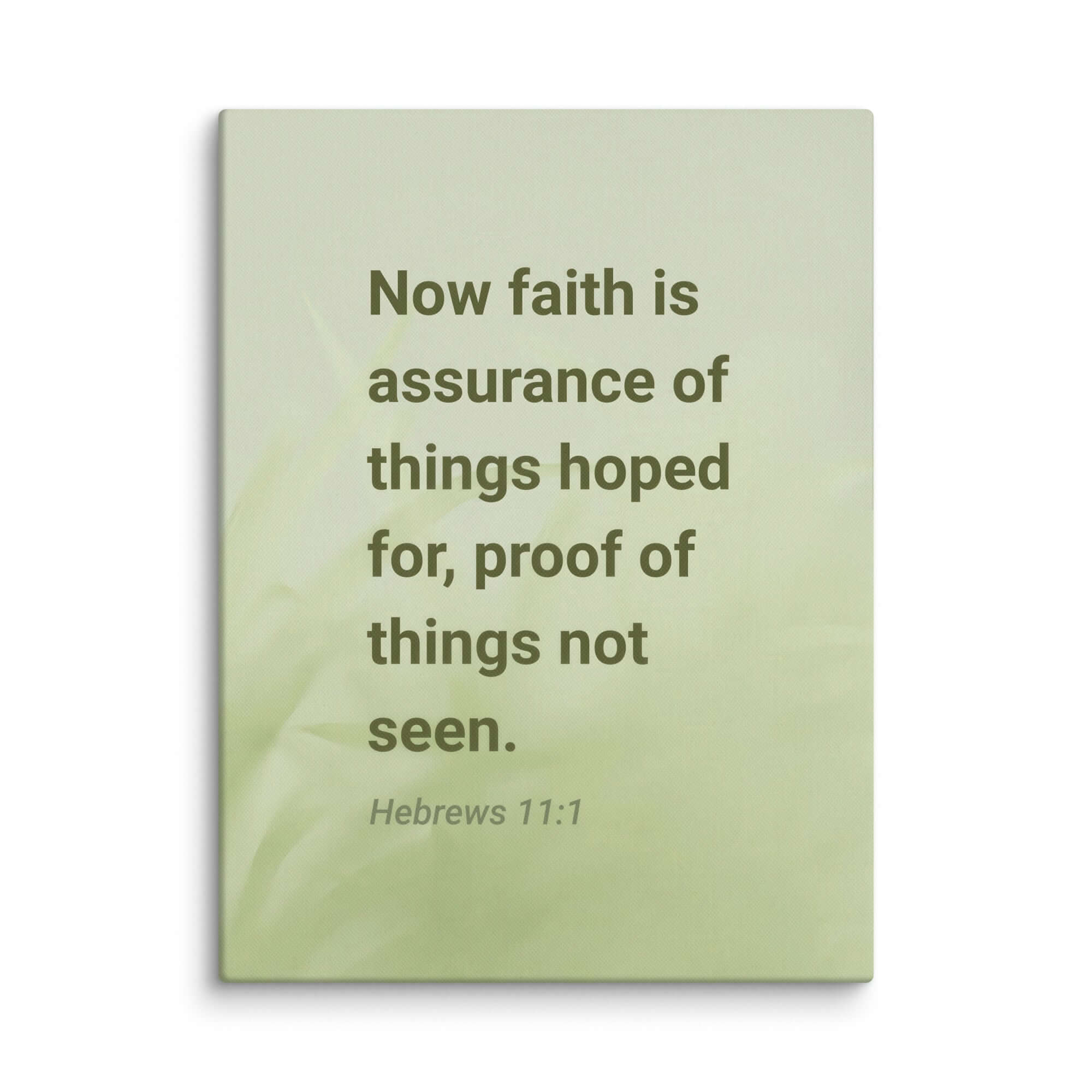 Hebrews 11:1 Bible Verse, faith is assurance Canvas Print Wall Art 30″×40″