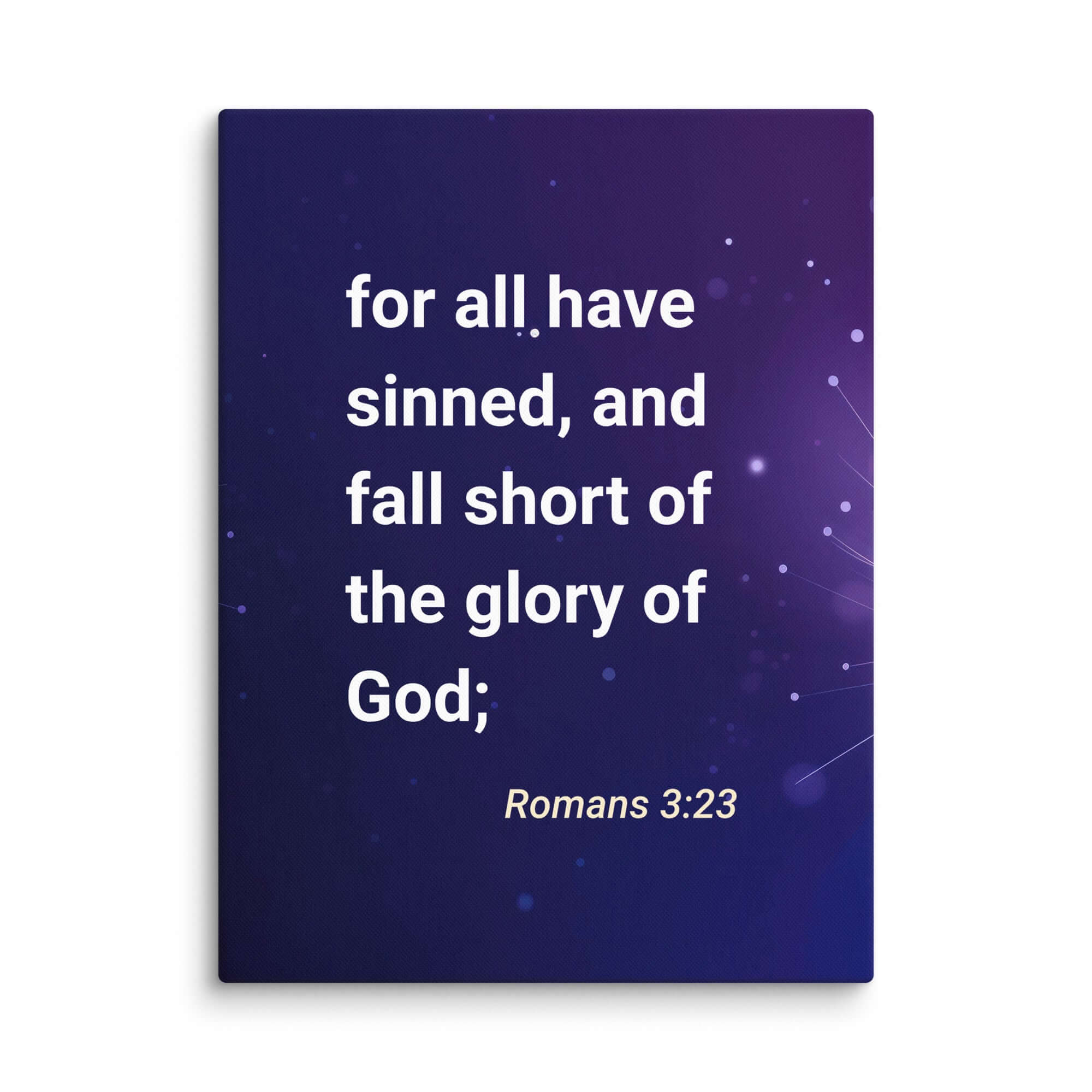 Romans 3:23 Bible Verse, all have sinned Canvas Print Wall Art 30″×40″