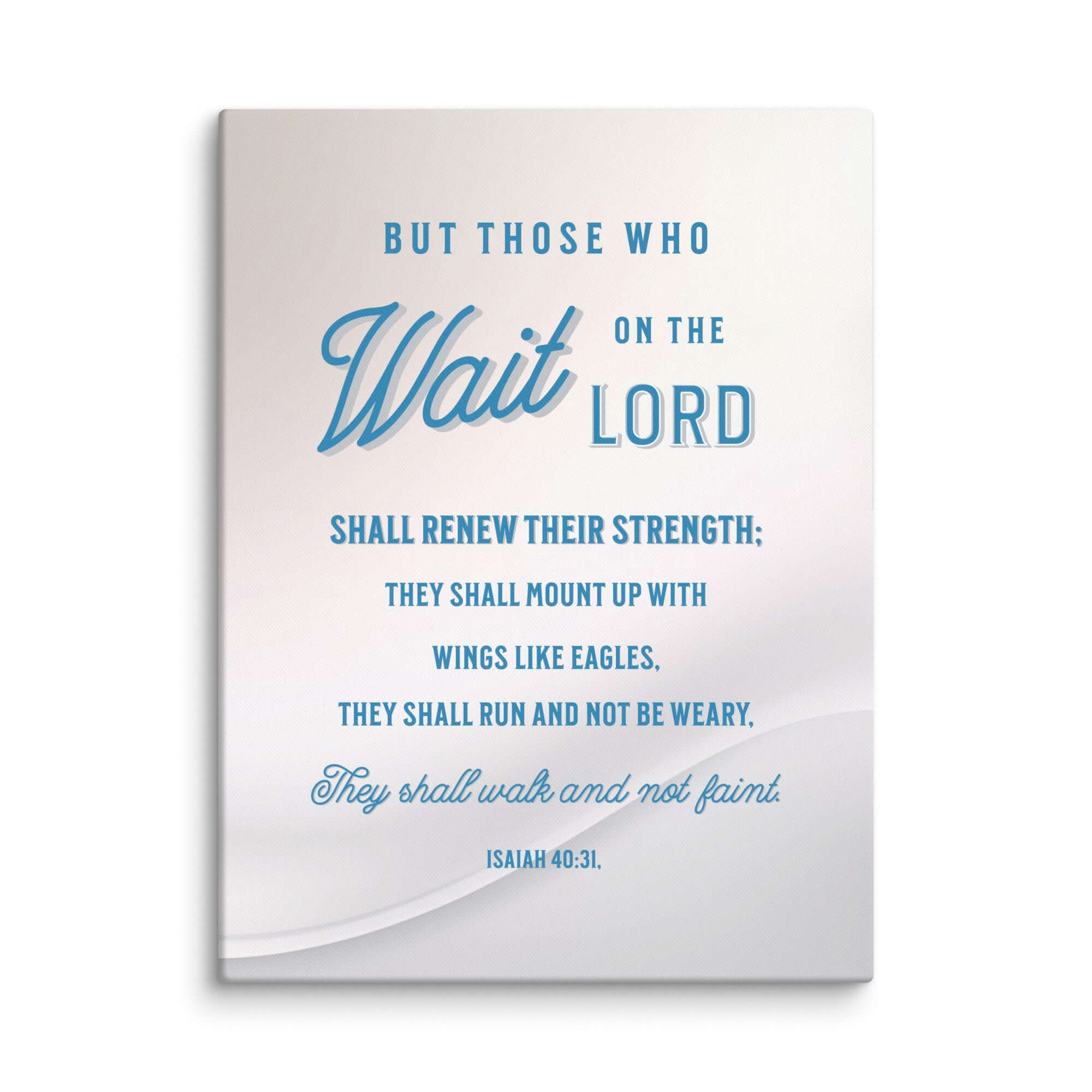 Isaiah 40:31 Bible Verse, Wings like Eagles Canvas Print Wall Art 30″×40″