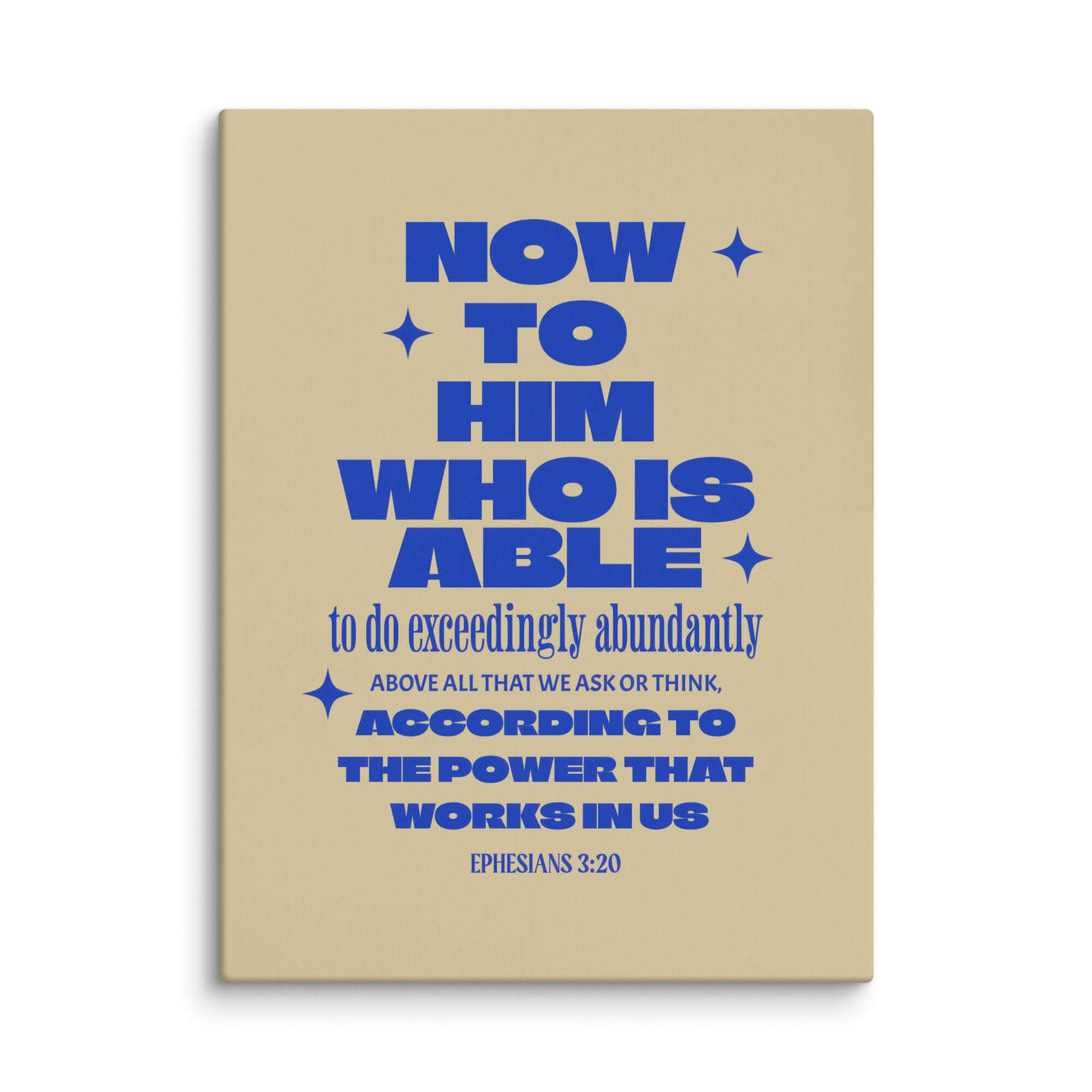 Ephesians 3:20 Bible Verse, power in us Canvas Print Wall Art 30″×40″