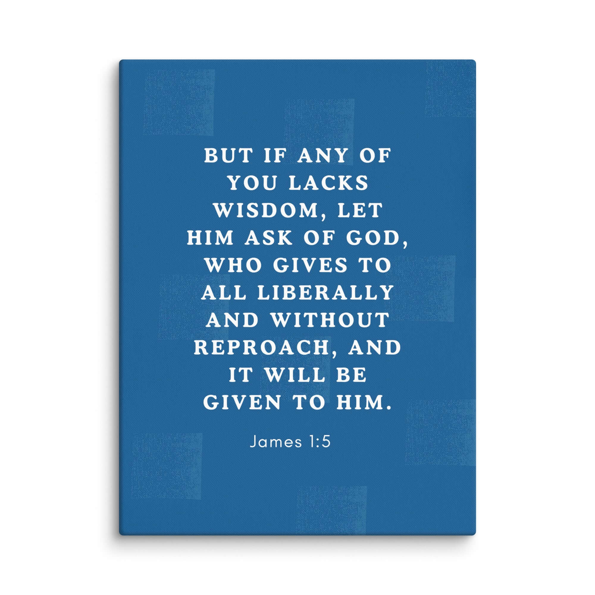 James 1:5 Bible Verse, gives to all Canvas Print Wall Art 30″×40″